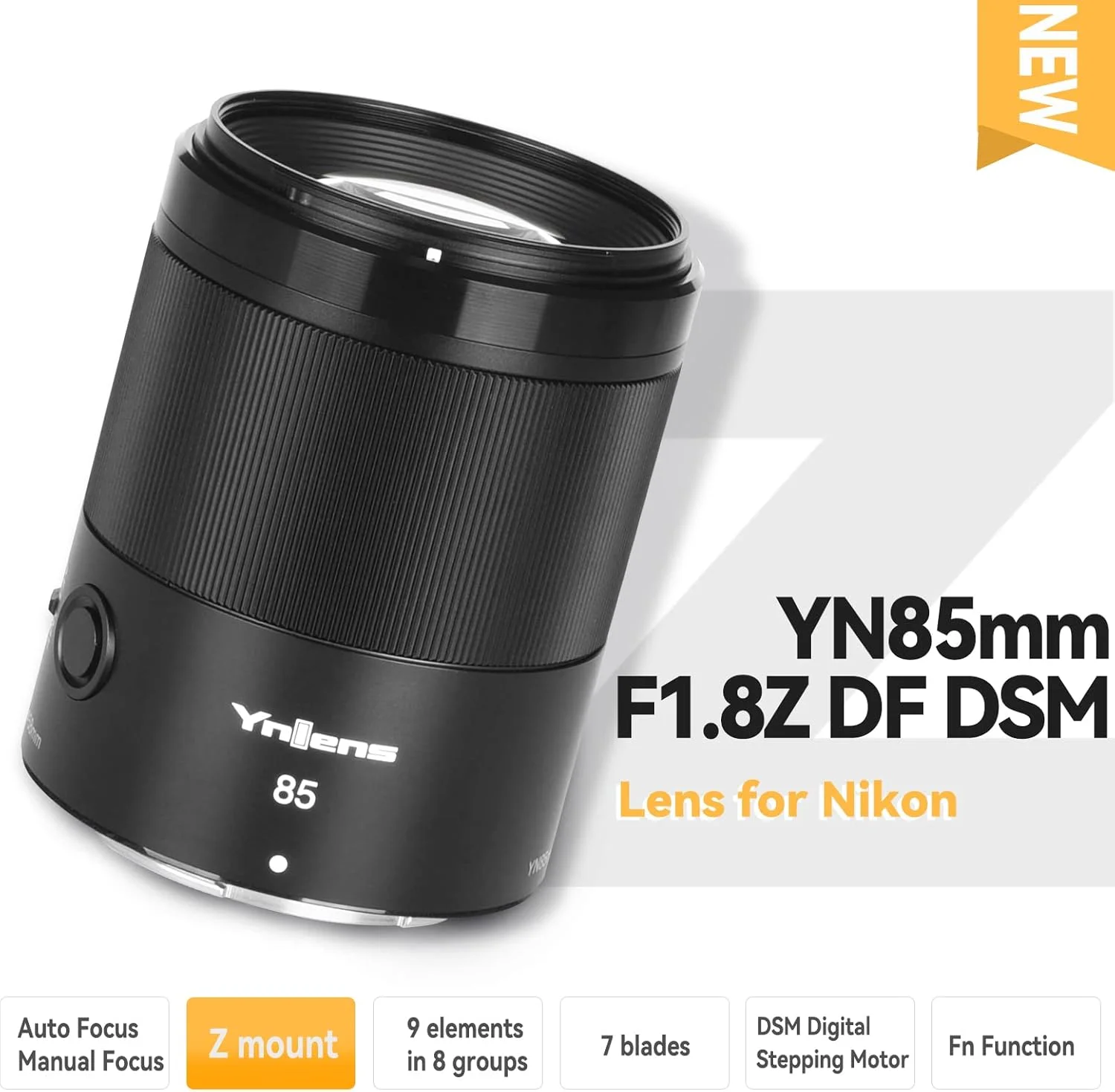 لنز یونگنو YN85MM F1.8Z DF DSM، لنز پرایم تله فوتو متوسط فول فریم با فوکوس خودکار، برای دوربین های بدون آینه نیکون با مانت Z لنز یونگنو YN85MM F1.8Z DF DSM، لنز پرایم تله فوتو متوسط فول فریم با فوکوس خودکار، برای دوربین های بدون آینه نیکون با مانت Z