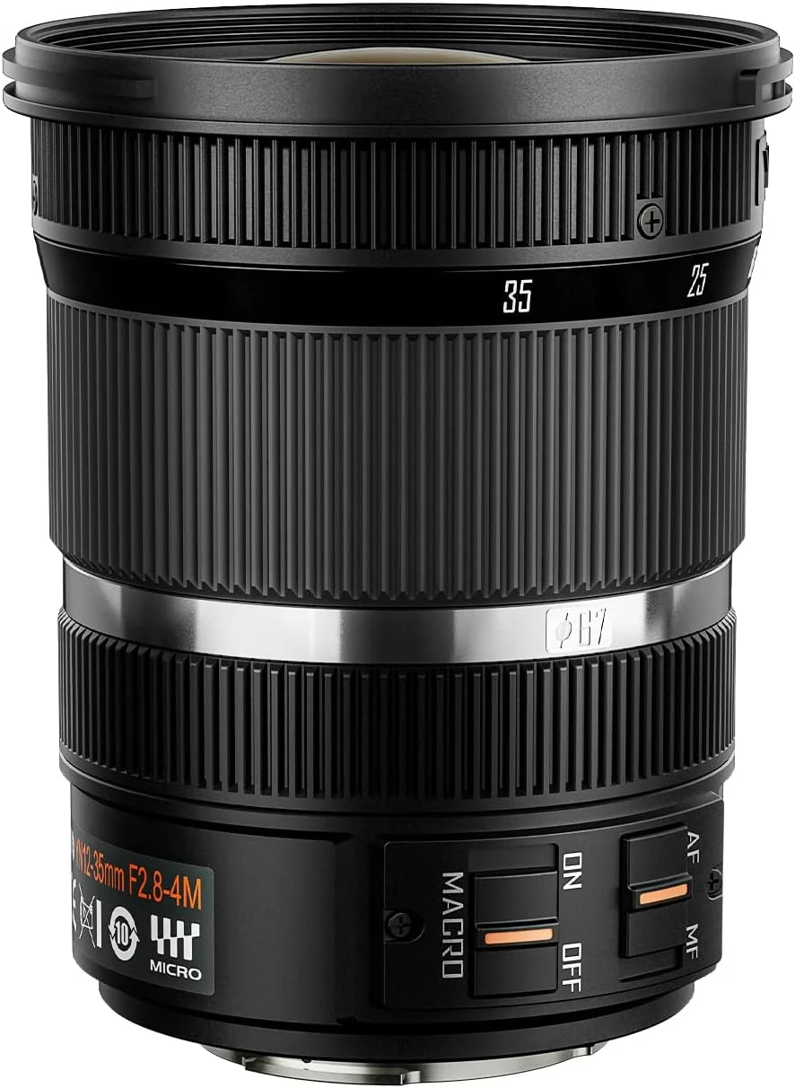 لنز زوم استاندارد YONGNUO YN12-35mm F2.8-4M، ASPH با فوکوس خودکار برای دوربینهای میکرو چهار سوم پاناسونیک LUMIX لنز زوم استاندارد YONGNUO YN12-35mm F2.8-4M، ASPH با فوکوس خودکار برای دوربینهای میکرو چهار سوم پاناسونیک LUMIX