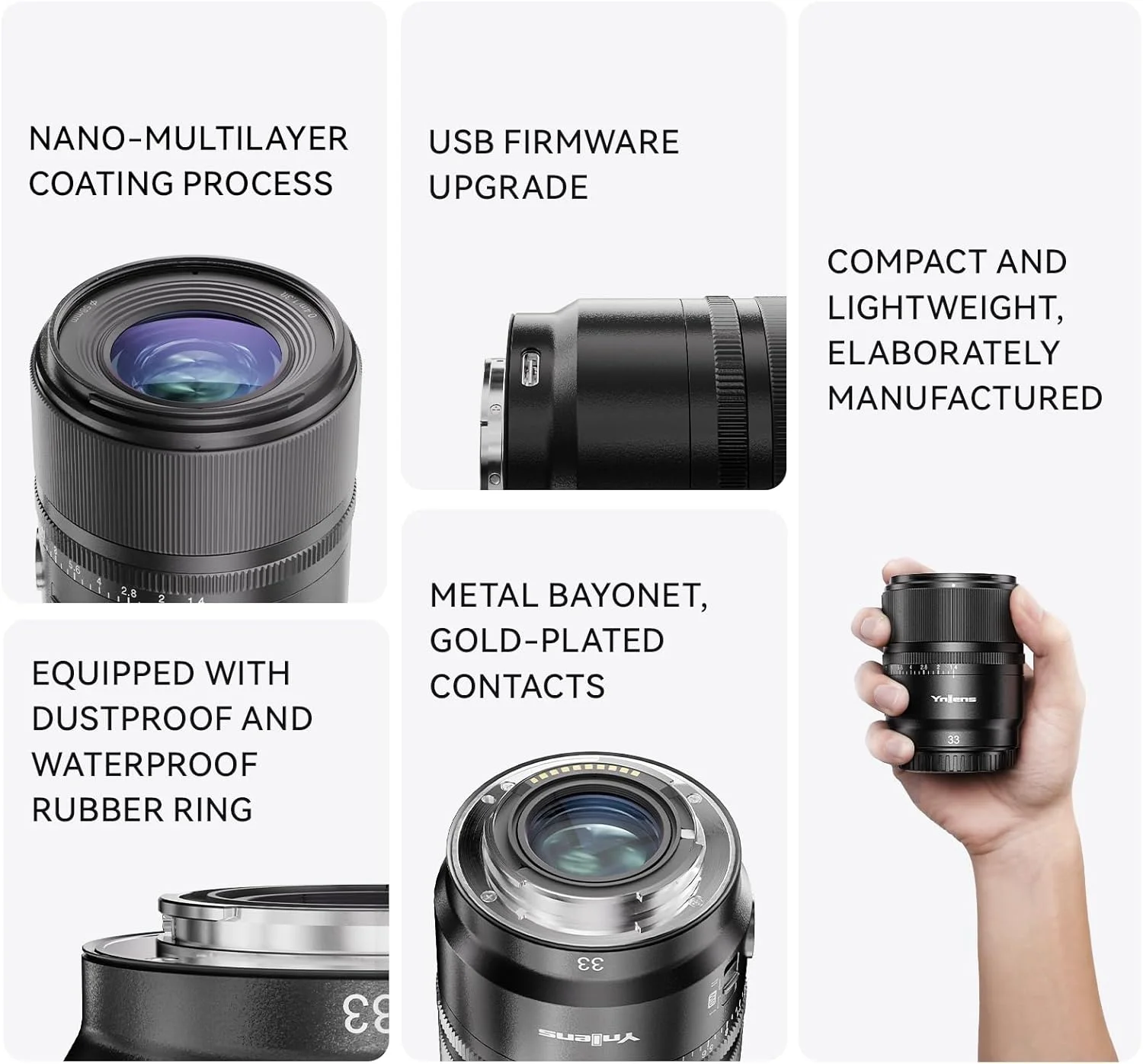 لنز استاندارد پرایم YONGNUO 33MM F1.4S DA DSM WL Pro برای مانت Sony E، فوکوس خودکار فرمت APS-C برای دوربین های بدون آینه سونی (YN23mm F1.4S DA DSM WL Pro) لنز استاندارد پرایم YONGNUO 33MM F1.4S DA DSM WL Pro برای مانت Sony E، فوکوس خودکار فرمت APS-C برای دوربین های بدون آینه سونی (YN23mm F1.4S DA DSM WL Pro)