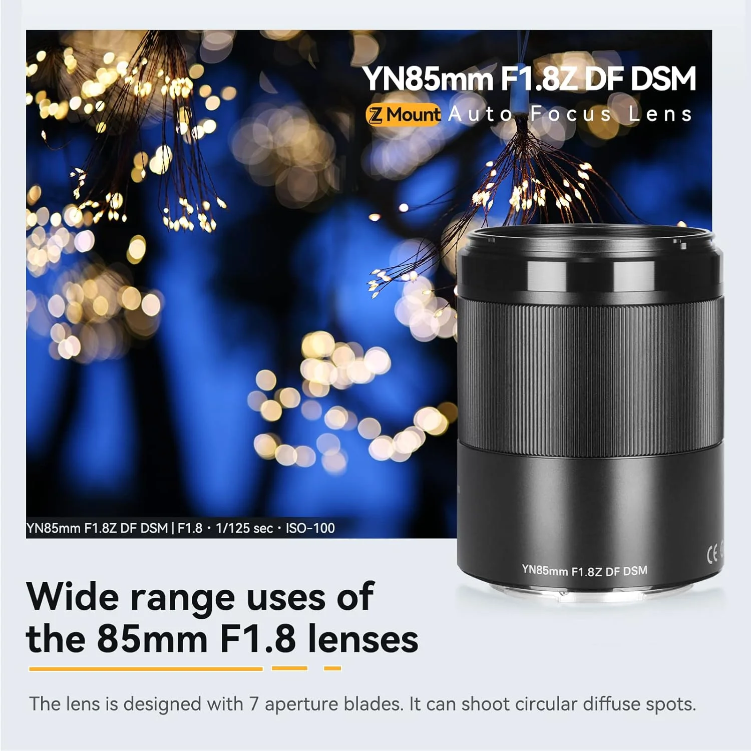 لنز یونگنو YN85MM F1.8Z DF DSM، لنز پرایم تله فوتو متوسط فول فریم با فوکوس خودکار، برای دوربین های بدون آینه نیکون با مانت Z لنز یونگنو YN85MM F1.8Z DF DSM، لنز پرایم تله فوتو متوسط فول فریم با فوکوس خودکار، برای دوربین های بدون آینه نیکون با مانت Z