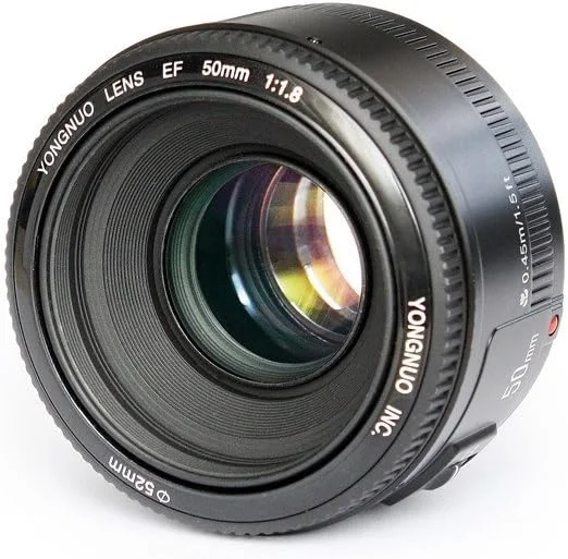 لنز YONGNUO YN50mm F1.8 با دیافراگم بزرگ و فوکوس خودکار سازگار با دوربین های Canon EF Mount EOS لنز YONGNUO YN50mm F1.8 با دیافراگم بزرگ و فوکوس خودکار سازگار با دوربین های Canon EF Mount EOS