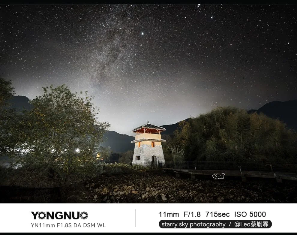 لنز زاویه باز فوق العاده و دیافراگم بزرگ YN11mm F1.8S DA DSM برای دوربین های بدون آینه APS-C با مانت Sony E لنز زاویه باز فوق العاده و دیافراگم بزرگ YN11mm F1.8S DA DSM برای دوربین های بدون آینه APS-C با مانت Sony E