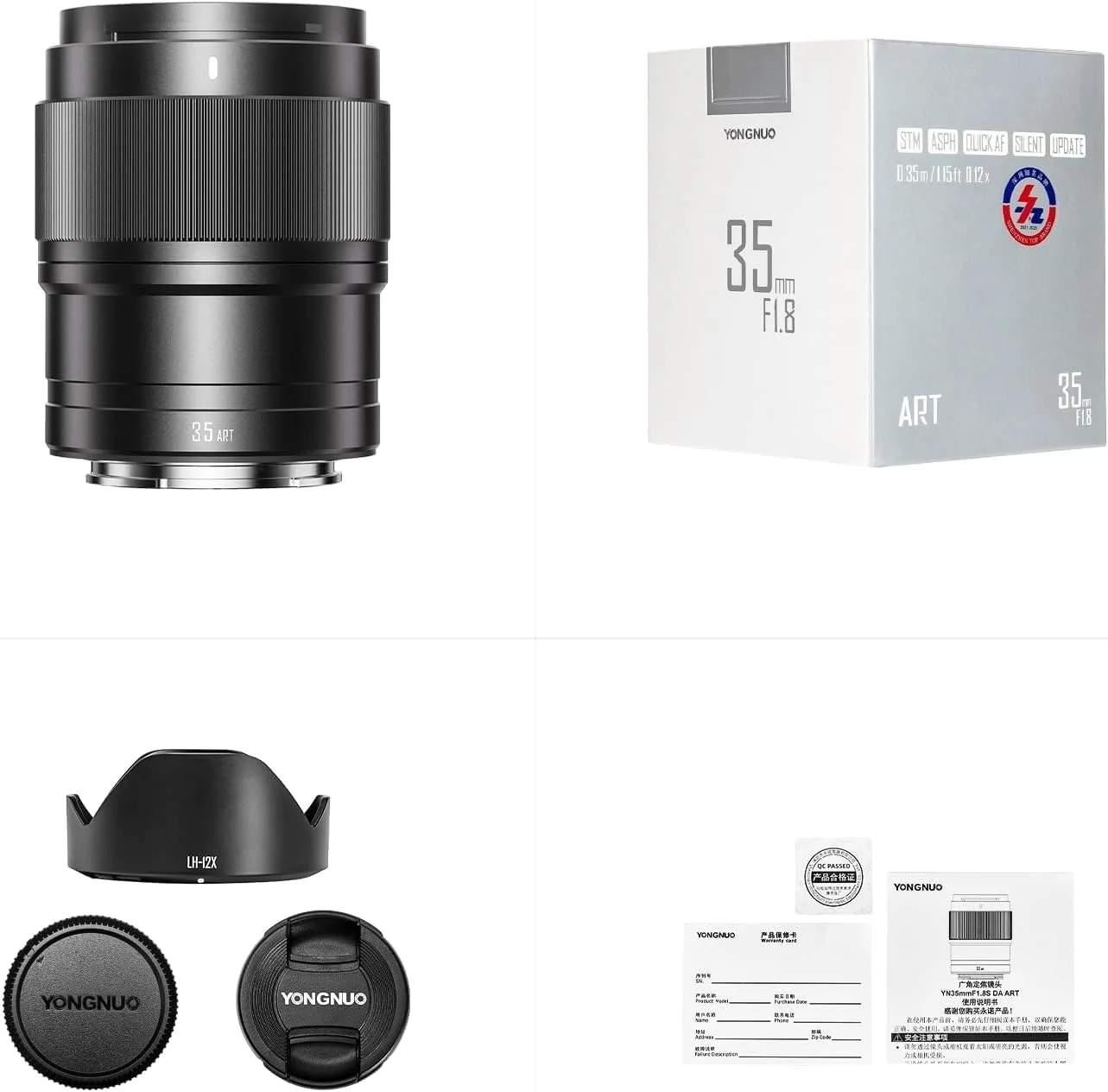 لنز واید انگل 35 میلیمتری YONGNUO YN35mm F1.8S APS-C با فوکوس خودکار برای Sony E-Mount - دیافراگم باز، جمع و جور و سبک، سازگار با ZV-E10 II, A6400, A6000, ZV-E10 (مشکی) لنز واید انگل 35 میلیمتری YONGNUO YN35mm F1.8S APS-C با فوکوس خودکار برای Sony E-Mount - دیافراگم باز، جمع و جور و سبک، سازگار با ZV-E10 II, A6400, A6000, ZV-E10 (مشکی)
