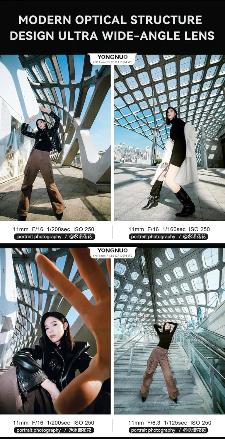 لنز زاویه باز فوق العاده و دیافراگم بزرگ YN11mm F1.8S DA DSM برای دوربین های بدون آینه APS-C با مانت Sony E لنز زاویه باز فوق العاده و دیافراگم بزرگ YN11mm F1.8S DA DSM برای دوربین های بدون آینه APS-C با مانت Sony E