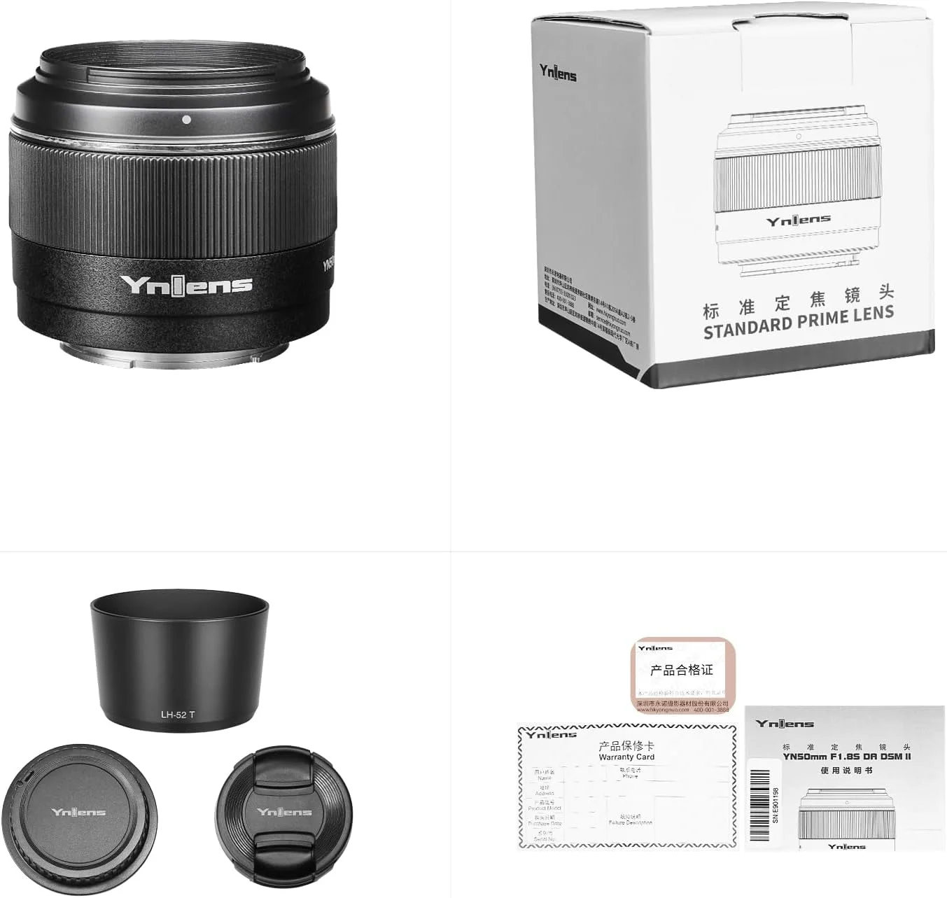 لنز استاندارد پرایم YONGNUO مدل YN50MM F1.8S DA DSM II، فوکوس خودکار دیافراگم بزرگ F1.8، فریم APS-C برای دوربین های بدون آینه Sony E-Mount لنز استاندارد پرایم YONGNUO مدل YN50MM F1.8S DA DSM II، فوکوس خودکار دیافراگم بزرگ F1.8، فریم APS-C برای دوربین های بدون آینه Sony E-Mount