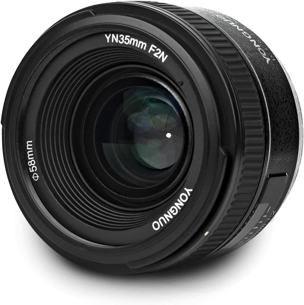 لنز واید انگل و فوکوس ثابت یونگنو YONGNUO YN35mm F2N با دیافراگم 1:2 و قابلیت فوکوس خودکار و دستی برای دوربین های DSLR نیکون لنز واید انگل و فوکوس ثابت یونگنو YONGNUO YN35mm F2N با دیافراگم 1:2 و قابلیت فوکوس خودکار و دستی برای دوربین های DSLR نیکون