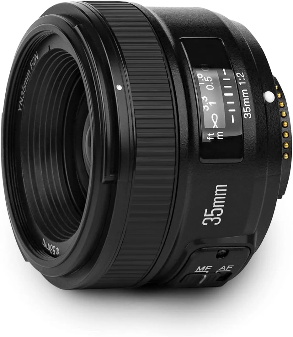 لنز واید انگل و فوکوس ثابت یونگنو YONGNUO YN35mm F2N با دیافراگم 1:2 و قابلیت فوکوس خودکار و دستی برای دوربین های DSLR نیکون لنز واید انگل و فوکوس ثابت یونگنو YONGNUO YN35mm F2N با دیافراگم 1:2 و قابلیت فوکوس خودکار و دستی برای دوربین های DSLR نیکون