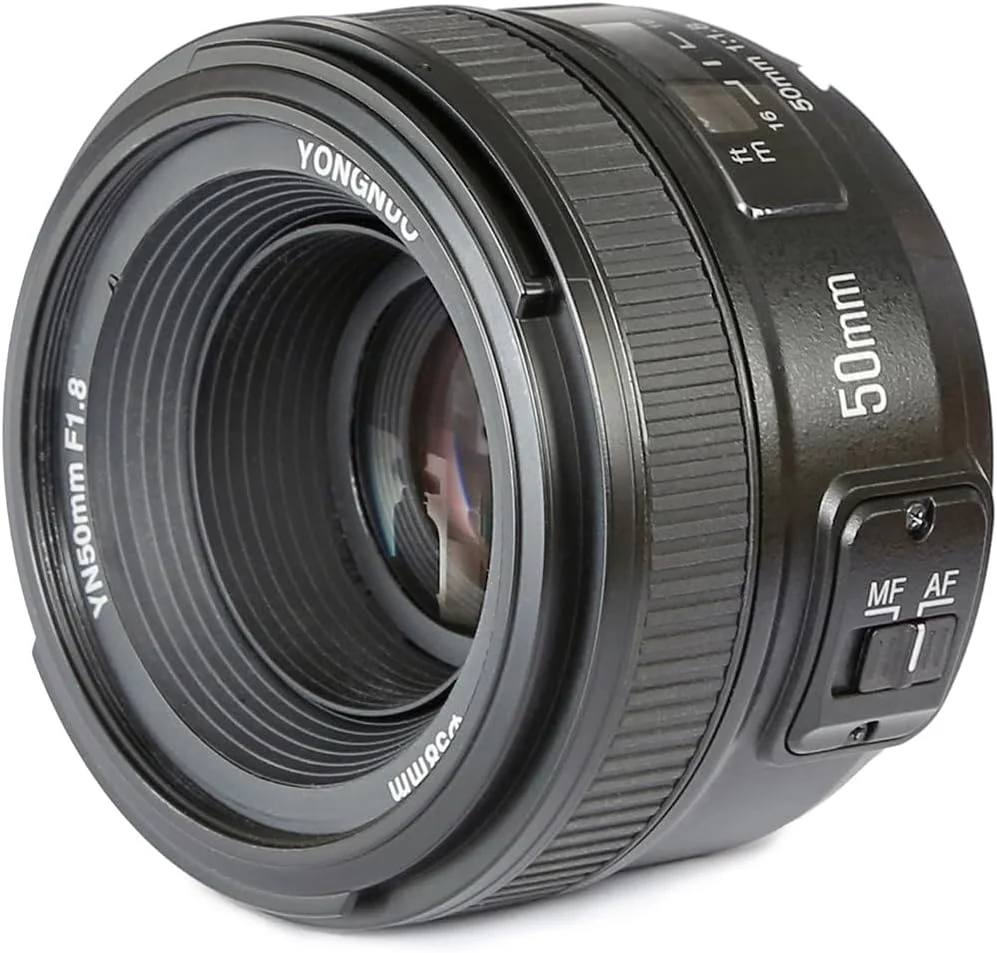 لنز استاندارد و پرایم 50mm F1.8N یونگنو با دیافراگم بزرگ، فوکوس خودکار و دستی AF MF برای دوربین های DSLR نیکون لنز استاندارد و پرایم 50mm F1.8N یونگنو با دیافراگم بزرگ، فوکوس خودکار و دستی AF MF برای دوربین های DSLR نیکون