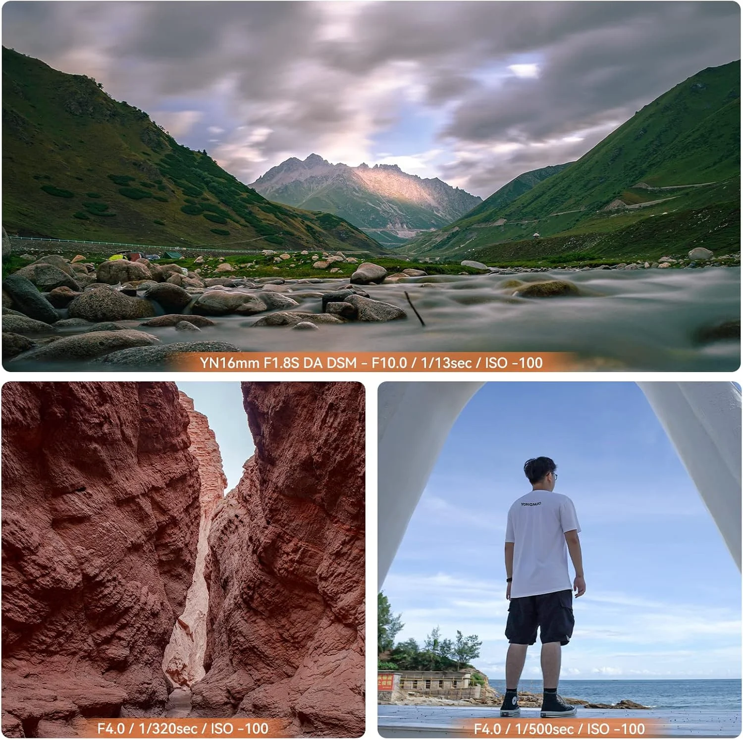 لنز یونگنو YN16MM F1.8S برای Sony E-Mount - لنز پرایم واید انگل 16 میلیمتری، دیافراگم بزرگ F1.8، لنز فوکوس خودکار APS-C لنز یونگنو YN16MM F1.8S برای Sony E-Mount - لنز پرایم واید انگل 16 میلیمتری، دیافراگم بزرگ F1.8، لنز فوکوس خودکار APS-C