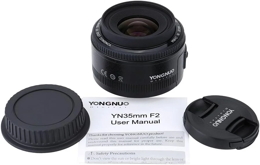 لنز واید انگل یونگنو YN35mm F2 1:2 AF/MF با فوکوس ثابت/اصلی و اتوماتیک برای دوربین های کانن EF مانت مشکی لنز واید انگل یونگنو YN35mm F2 1:2 AF/MF با فوکوس ثابت/اصلی و اتوماتیک برای دوربین های کانن EF مانت مشکی