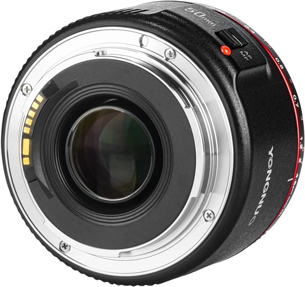 لنز استاندارد پرایم یونگنو YN50MM F1.8 II AF/MF با فاصله کانونی 0.35M مشکی برای دوربین های کانن 5D IV 1DX I 200D II 850D 7D 6DII لنز استاندارد پرایم یونگنو YN50MM F1.8 II AF/MF با فاصله کانونی 0.35M مشکی برای دوربین های کانن 5D IV 1DX I 200D II 850D 7D 6DII