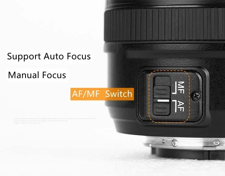 لنز استاندارد و پرایم 50mm F1.8N یونگنو با دیافراگم بزرگ، فوکوس خودکار و دستی AF MF برای دوربین های DSLR نیکون لنز استاندارد و پرایم 50mm F1.8N یونگنو با دیافراگم بزرگ، فوکوس خودکار و دستی AF MF برای دوربین های DSLR نیکون