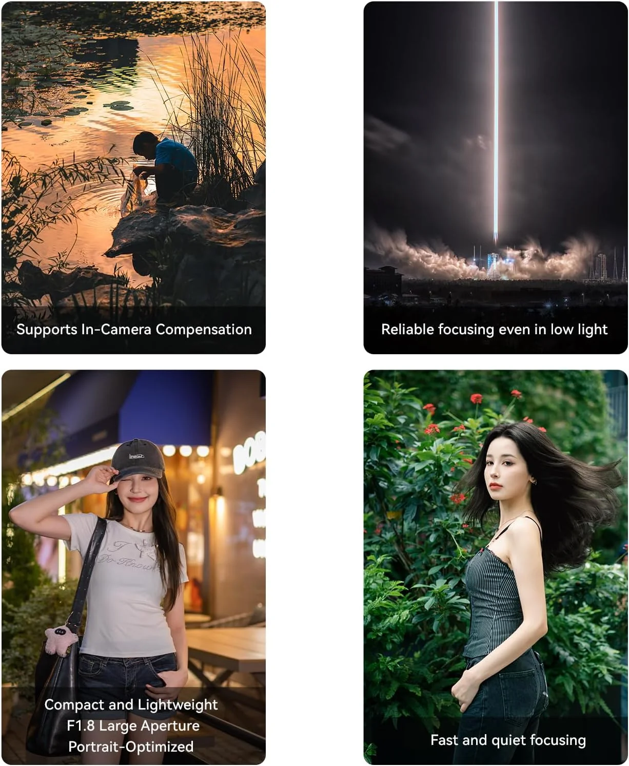 لنز 50mm F1.8 YONGNUO برای مانت Sony E، فوکوس خودکار دیافراگم بزرگ F1.8S، لنز پرایم استاندارد فریم APSC برای دوربین های بدون آینه Sony E-Mount (مشکی) لنز 50mm F1.8 YONGNUO برای مانت Sony E، فوکوس خودکار دیافراگم بزرگ F1.8S، لنز پرایم استاندارد فریم APSC برای دوربین های بدون آینه Sony E-Mount (مشکی)