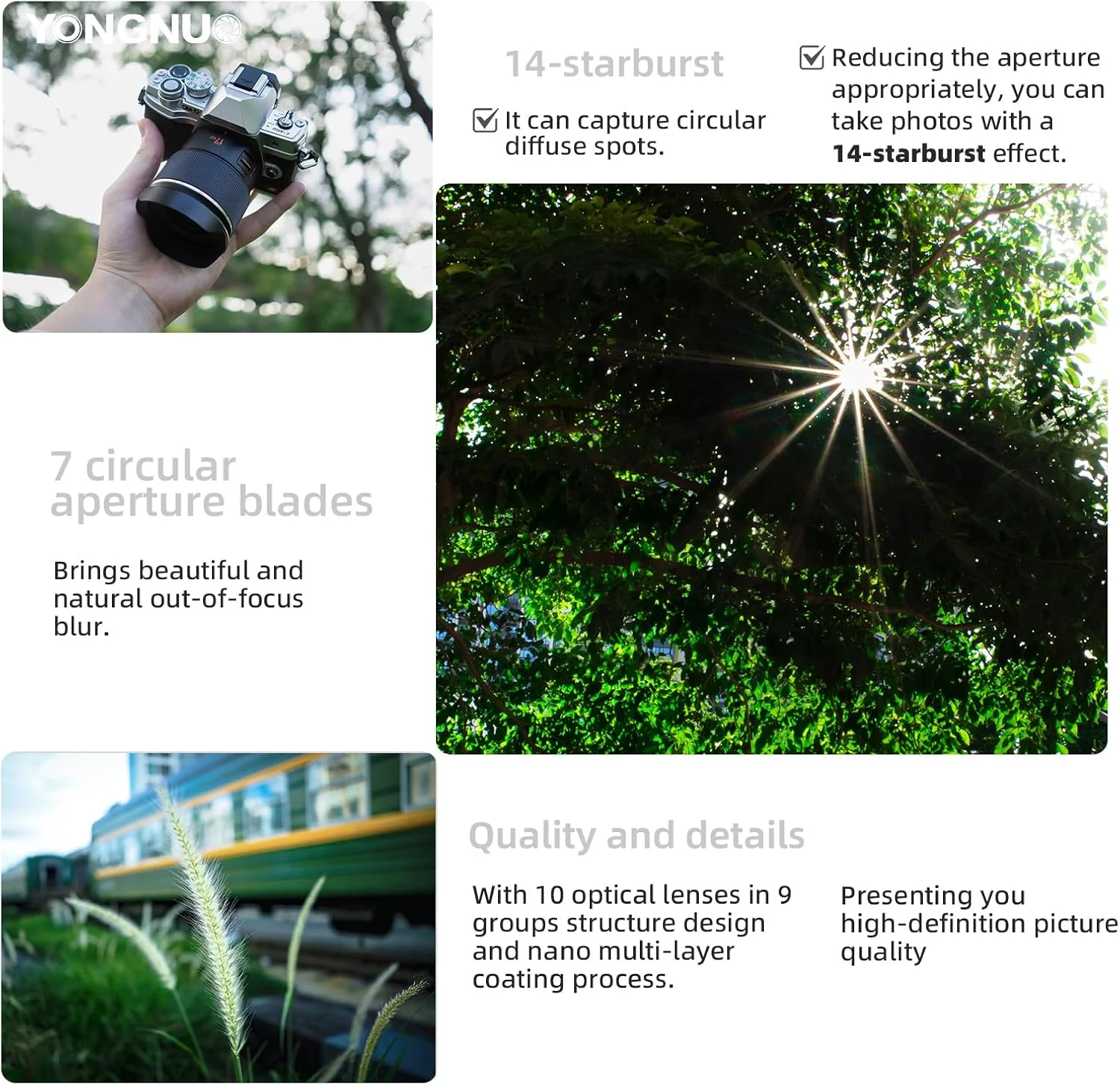 لنز YONGNUO YN17MM F1.7M برای مانت M43، لنز استاندارد پرایم 17 میلیمتری F1.7 با فوکوس خودکار، MFT Micro Four Thirds برای دوربینهای بدون آینه لنز YONGNUO YN17MM F1.7M برای مانت M43، لنز استاندارد پرایم 17 میلیمتری F1.7 با فوکوس خودکار، MFT Micro Four Thirds برای دوربینهای بدون آینه