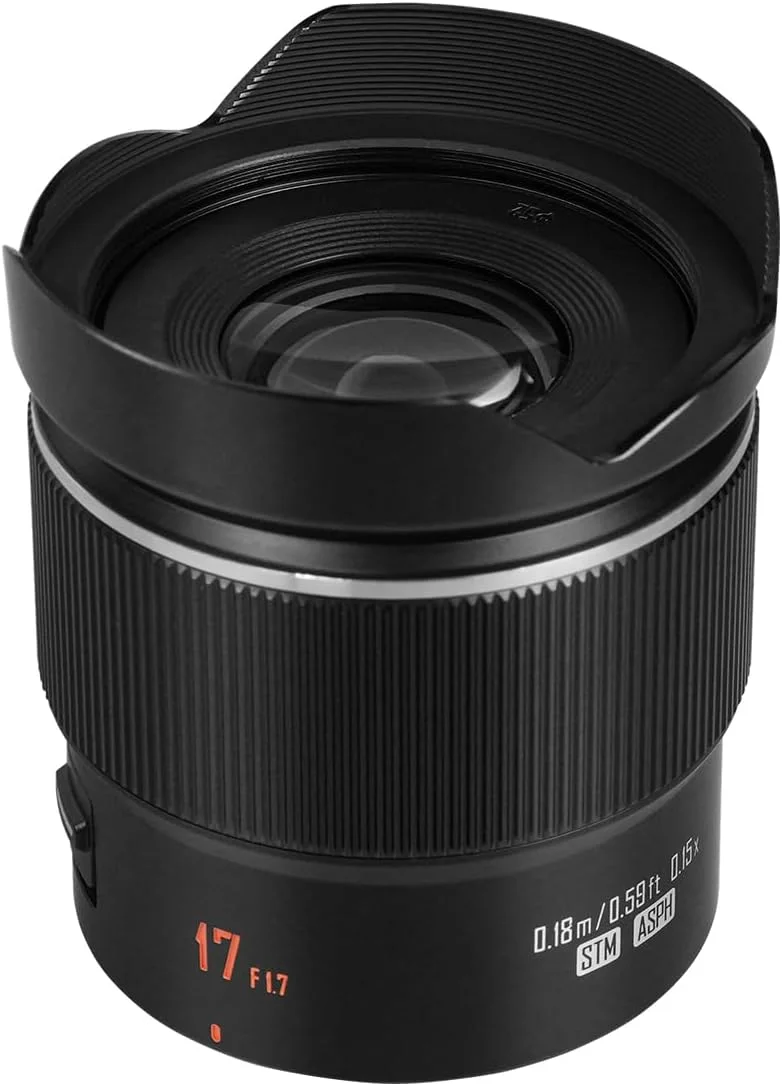 لنز YONGNUO YN17MM F1.7M برای مانت M43، لنز استاندارد پرایم 17 میلیمتری F1.7 با فوکوس خودکار، MFT Micro Four Thirds برای دوربینهای بدون آینه لنز YONGNUO YN17MM F1.7M برای مانت M43، لنز استاندارد پرایم 17 میلیمتری F1.7 با فوکوس خودکار، MFT Micro Four Thirds برای دوربینهای بدون آینه