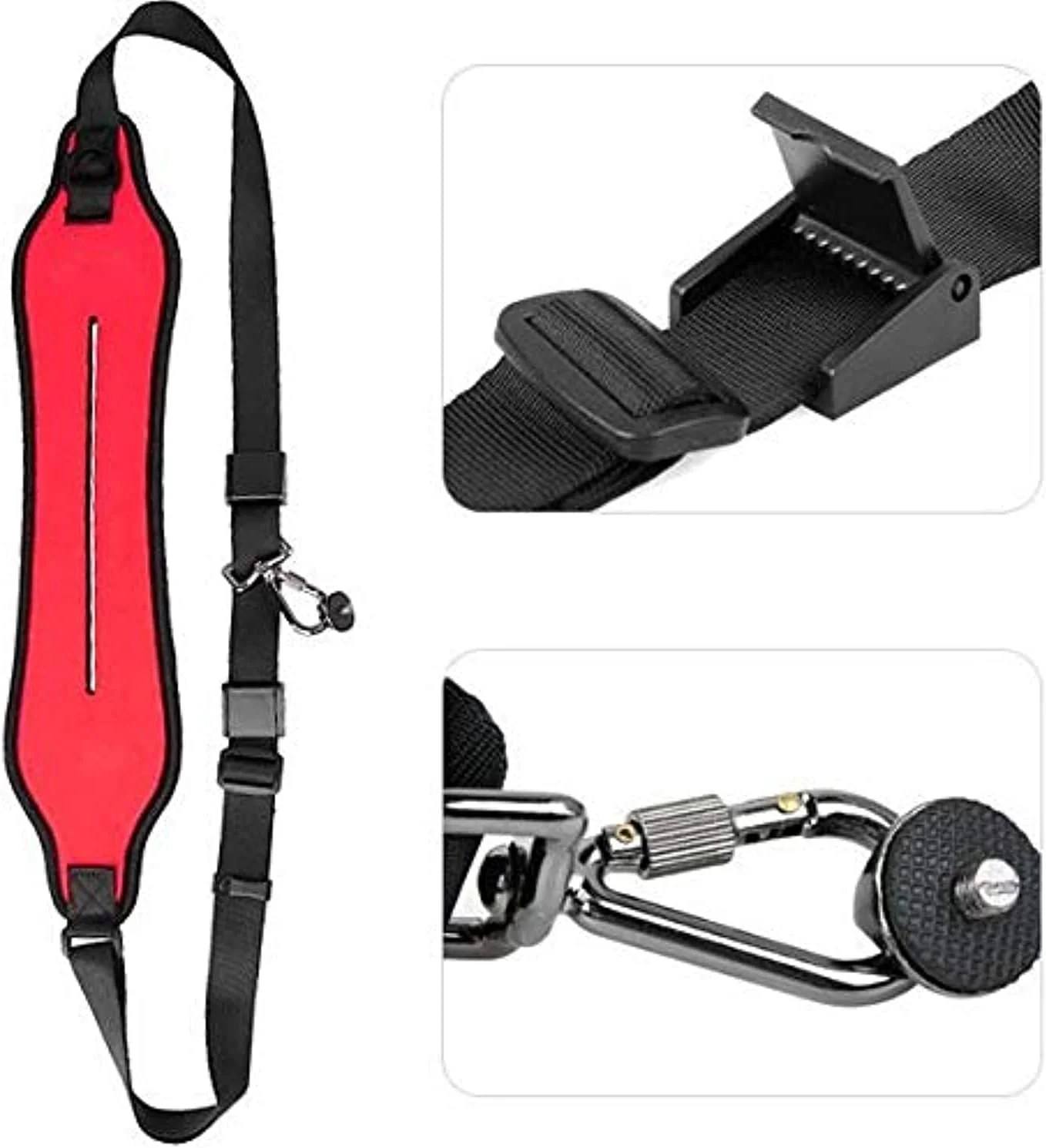 بند شانهای سریع و جهانی دوربین eWINNER با پد نئوپرن تهویهدار و گیرههای نگهدارنده درب لنز برای دوربینهای DSLR، بدون آینه، کانن، نیکون، سونی، و المپوس و دوربینهای دوچشمی بند شانهای سریع و جهانی دوربین eWINNER با پد نئوپرن تهویهدار و گیرههای نگهدارنده درب لنز برای دوربینهای DSLR، بدون آینه، کانن، نیکون، سونی، و المپوس و دوربینهای دوچشمی