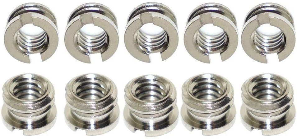 آداپتور تبدیل پیچ بوشینگ کاهنده eWINNER از 3/8 اینچ-16 به 1/4 اینچ-20 برای قفس دوربین، سه پایه، هد توپی، صفحه - 10 عدد آداپتور تبدیل پیچ بوشینگ کاهنده eWINNER از 3/8 اینچ-16 به 1/4 اینچ-20 برای قفس دوربین، سه پایه، هد توپی، صفحه - 10 عدد