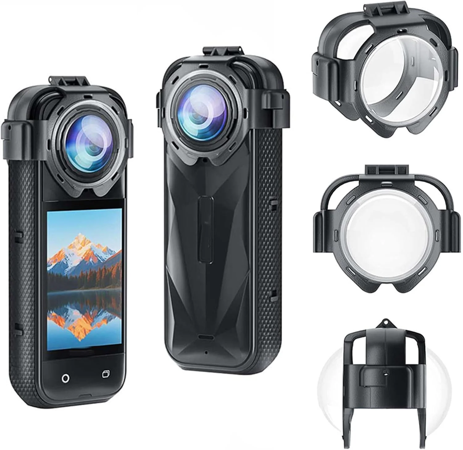 محافظ لنز eWINNER برای Insta360 X5، درپوش لنز شیشه ای نوری، محافظ آینه ای ضد مه و ضد خش، قاب محافظ لنز برای دوربین اکشن Insta 360 X5 محافظ لنز eWINNER برای Insta360 X5، درپوش لنز شیشه ای نوری، محافظ آینه ای ضد مه و ضد خش، قاب محافظ لنز برای دوربین اکشن Insta 360 X5