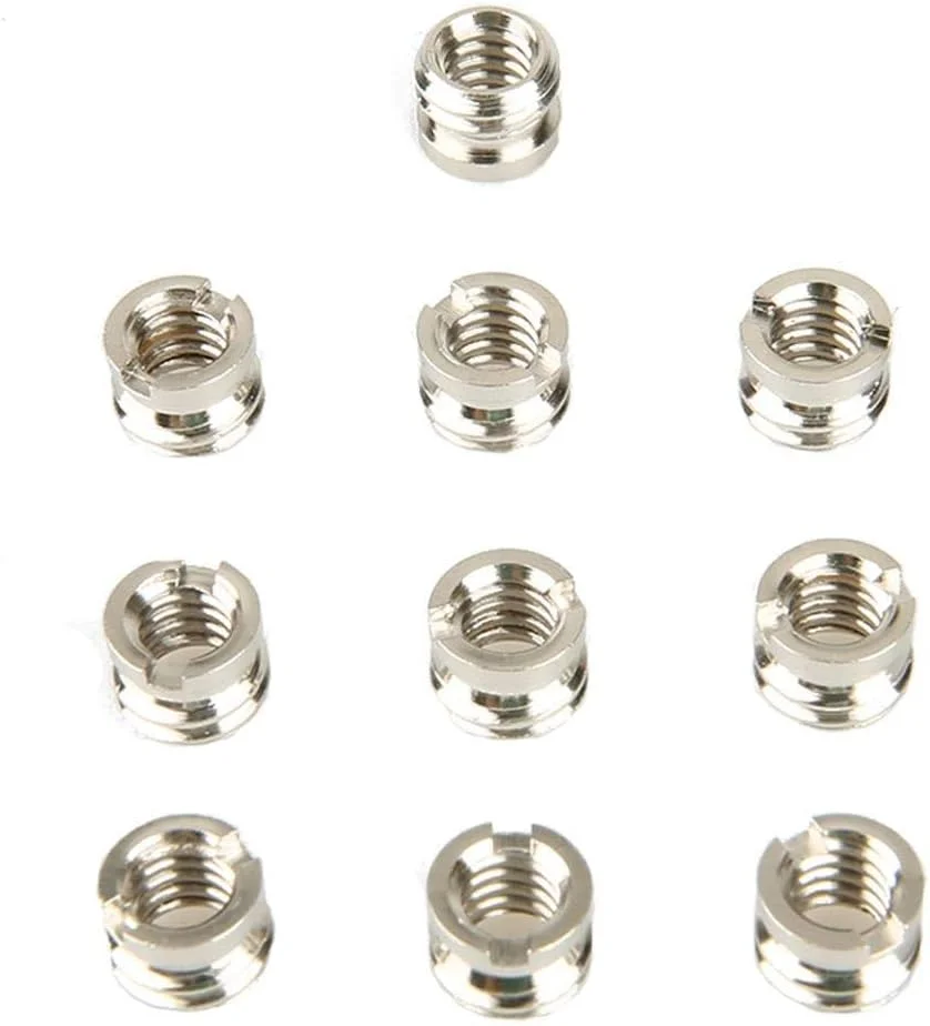 آداپتور تبدیل پیچ بوشینگ کاهنده eWINNER از 3/8 اینچ-16 به 1/4 اینچ-20 برای قفس دوربین، سه پایه، هد توپی، صفحه - 10 عدد آداپتور تبدیل پیچ بوشینگ کاهنده eWINNER از 3/8 اینچ-16 به 1/4 اینچ-20 برای قفس دوربین، سه پایه، هد توپی، صفحه - 10 عدد