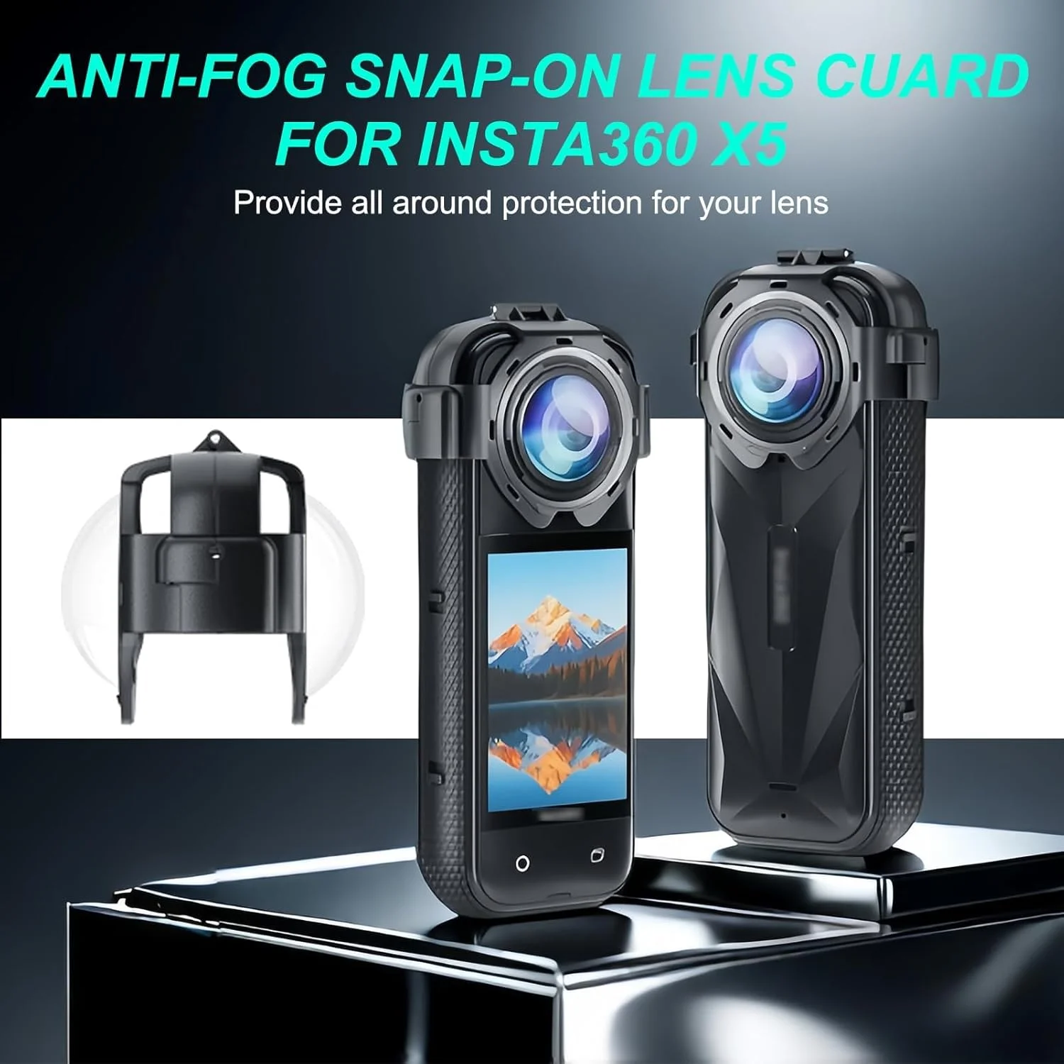 محافظ لنز eWINNER برای Insta360 X5، درپوش لنز شیشه ای نوری، محافظ آینه ای ضد مه و ضد خش، قاب محافظ لنز برای دوربین اکشن Insta 360 X5 محافظ لنز eWINNER برای Insta360 X5، درپوش لنز شیشه ای نوری، محافظ آینه ای ضد مه و ضد خش، قاب محافظ لنز برای دوربین اکشن Insta 360 X5