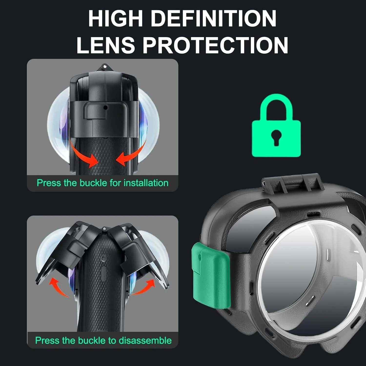 محافظ لنز eWINNER برای Insta360 X5، درپوش لنز شیشه ای نوری، محافظ آینه ای ضد مه و ضد خش، قاب محافظ لنز برای دوربین اکشن Insta 360 X5 محافظ لنز eWINNER برای Insta360 X5، درپوش لنز شیشه ای نوری، محافظ آینه ای ضد مه و ضد خش، قاب محافظ لنز برای دوربین اکشن Insta 360 X5