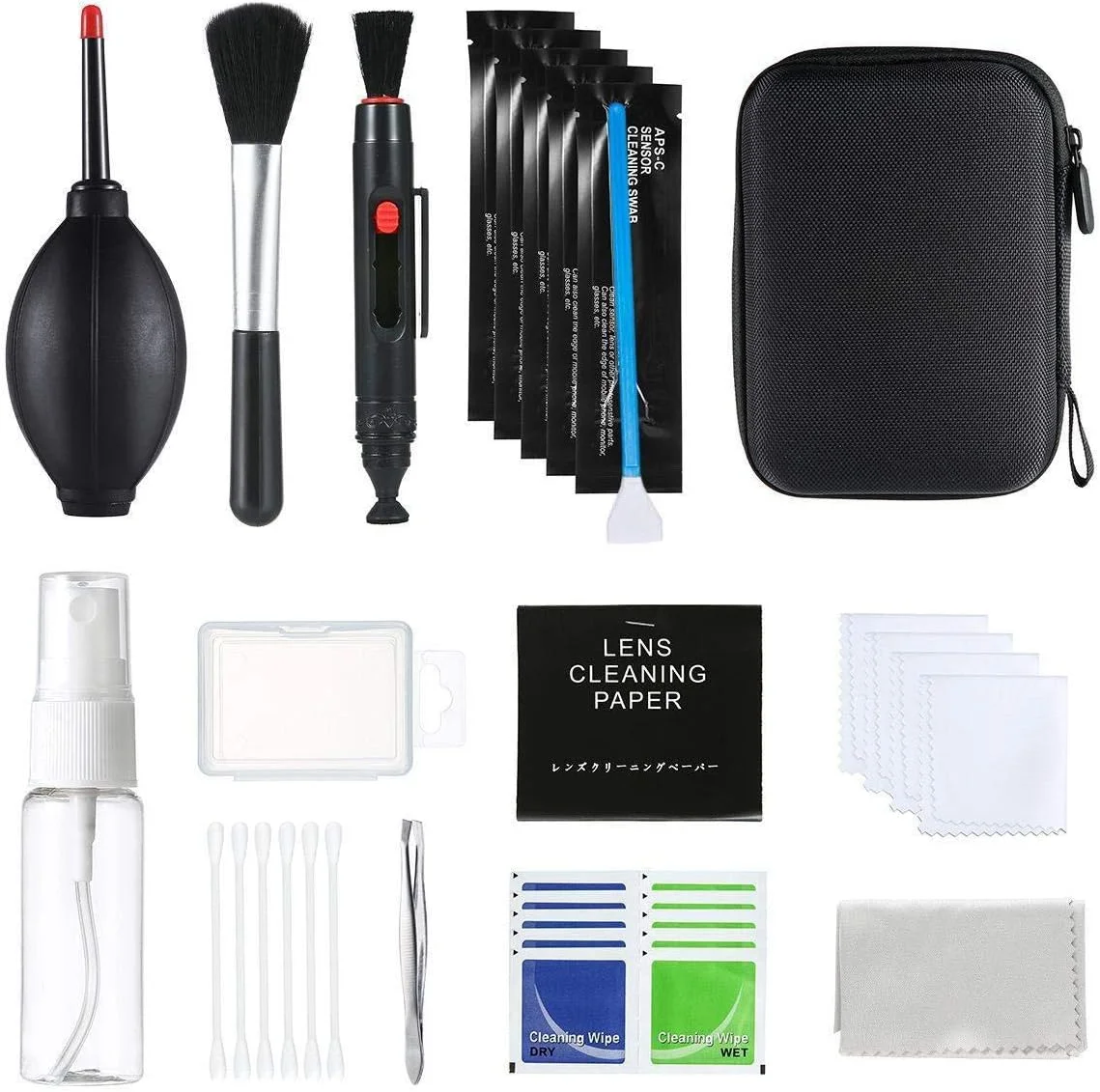 مجموعه تمیز کننده دوربین حرفه ای eWINNER 53 در 1 برای لنزهای نوری و دوربین های دیجیتال SLR برای Canon EOS 1300D 1200/700D برای Nikon D40/D90 برای Olympus برای Sony مجموعه تمیز کننده دوربین حرفه ای eWINNER 53 در 1 برای لنزهای نوری و دوربین های دیجیتال SLR برای Canon EOS 1300D 1200/700D برای Nikon D40/D90 برای Olympus برای Sony