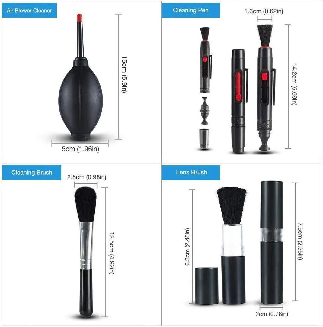 مجموعه تمیز کننده دوربین حرفه ای eWINNER 53 در 1 برای لنزهای نوری و دوربین های دیجیتال SLR برای Canon EOS 1300D 1200/700D برای Nikon D40/D90 برای Olympus برای Sony مجموعه تمیز کننده دوربین حرفه ای eWINNER 53 در 1 برای لنزهای نوری و دوربین های دیجیتال SLR برای Canon EOS 1300D 1200/700D برای Nikon D40/D90 برای Olympus برای Sony