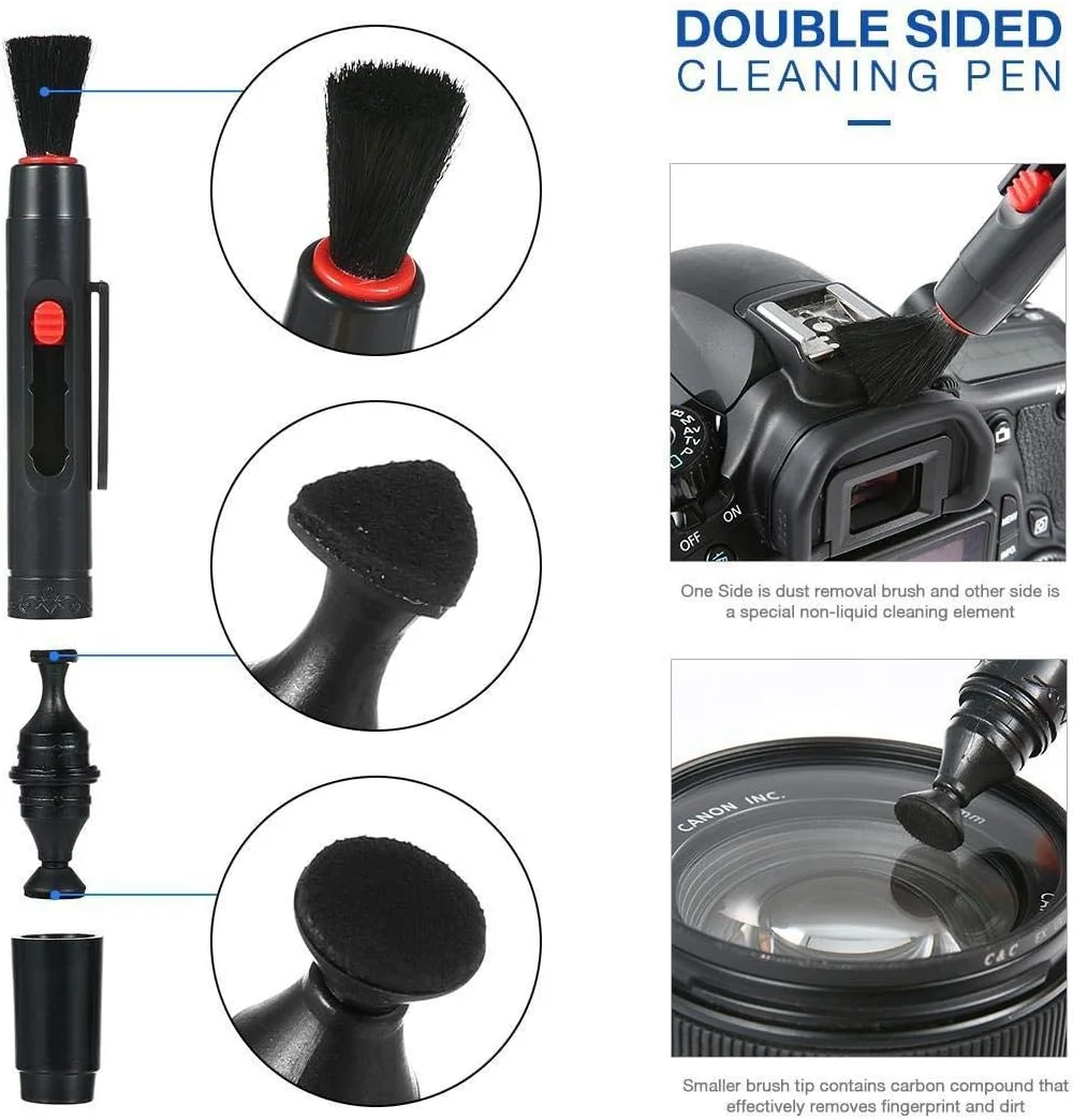 مجموعه تمیز کننده دوربین حرفه ای eWINNER 53 در 1 برای لنزهای نوری و دوربین های دیجیتال SLR برای Canon EOS 1300D 1200/700D برای Nikon D40/D90 برای Olympus برای Sony مجموعه تمیز کننده دوربین حرفه ای eWINNER 53 در 1 برای لنزهای نوری و دوربین های دیجیتال SLR برای Canon EOS 1300D 1200/700D برای Nikon D40/D90 برای Olympus برای Sony