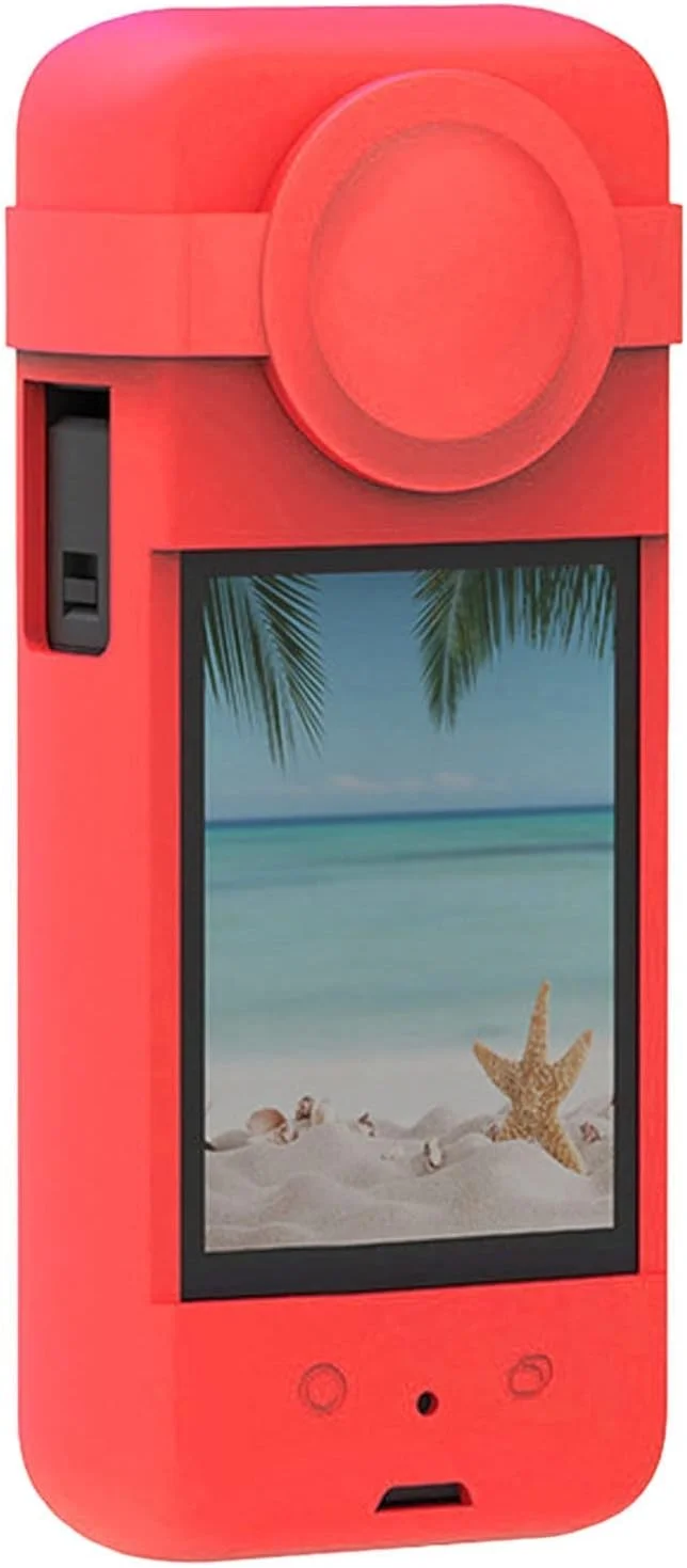 محافظ سیلیکونی لوازم جانبی دوربین ورزشی eWINNER سازگار با دوربین پانوراما Insta360 One X3 به همراه درپوش محافظ لنز، ضد گرد و غبار و آب، ضد خش، روکش محافظ سیلیکونی بدنه (قرمز) محافظ سیلیکونی لوازم جانبی دوربین ورزشی eWINNER سازگار با دوربین پانوراما Insta360 One X3 به همراه درپوش محافظ لنز، ضد گرد و غبار و آب، ضد خش، روکش محافظ سیلیکونی بدنه (قرمز)