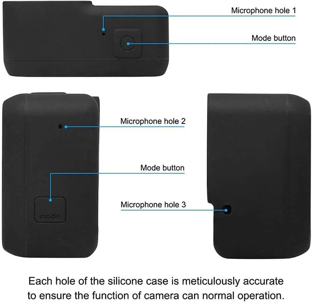محافظ سیلیکونی نرم eWINNER با درپوش لنز سازگار با دوربین ورزشی GoPro Hero 5 Hero 6 Hero 7 - مشکی محافظ سیلیکونی نرم eWINNER با درپوش لنز سازگار با دوربین ورزشی GoPro Hero 5 Hero 6 Hero 7 - مشکی