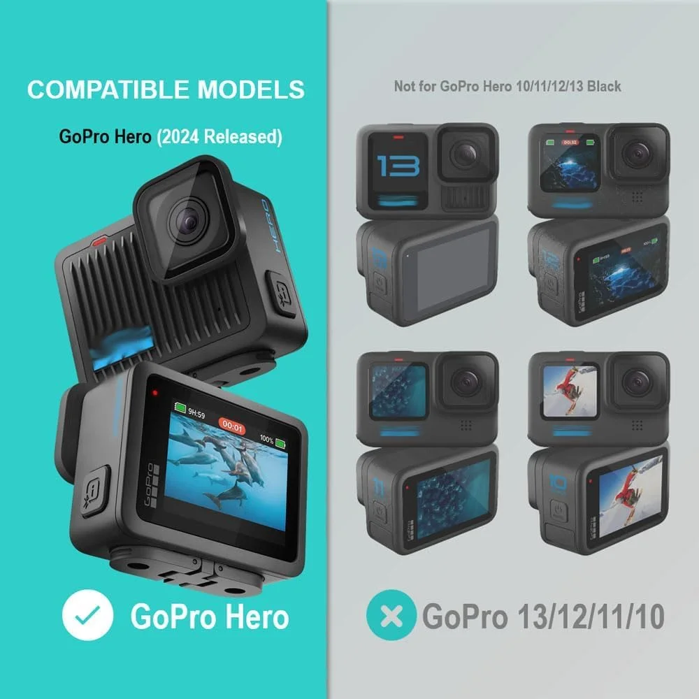 محافظ سیلیکونی دوربین eWINNER برای GoPro Hero 4K 2024 / درپوش لنز و بند گردنی برای لوازم جانبی دوربین GoPro Hero 4K (مشکی) محافظ سیلیکونی دوربین eWINNER برای GoPro Hero 4K 2024 / درپوش لنز و بند گردنی برای لوازم جانبی دوربین GoPro Hero 4K (مشکی)