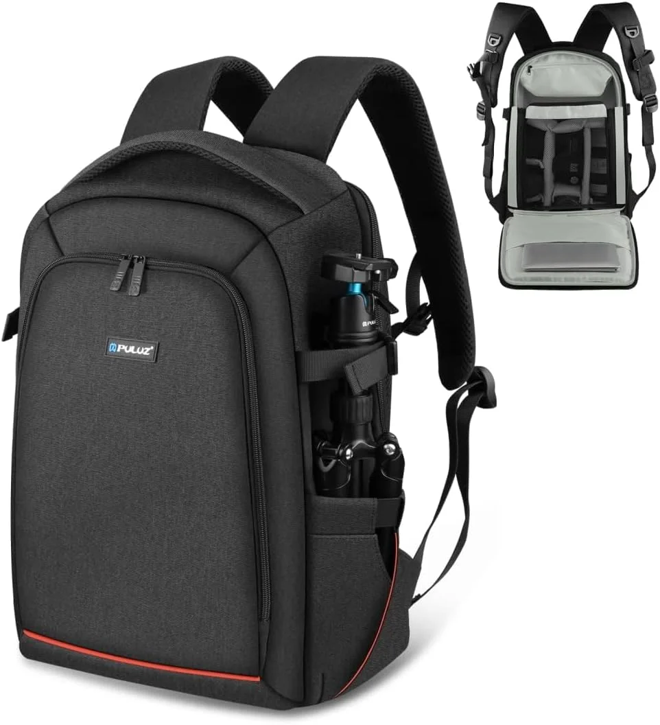 کیف دوربین عکاسی حرفه ای ای وینر با محفظه لپ تاپ و روکش ضد آب باران برای دوربین های DSLR SLR بدون آینه لنز سه پایه کوله پشتی عکاسی برای زنان مردان عکاس