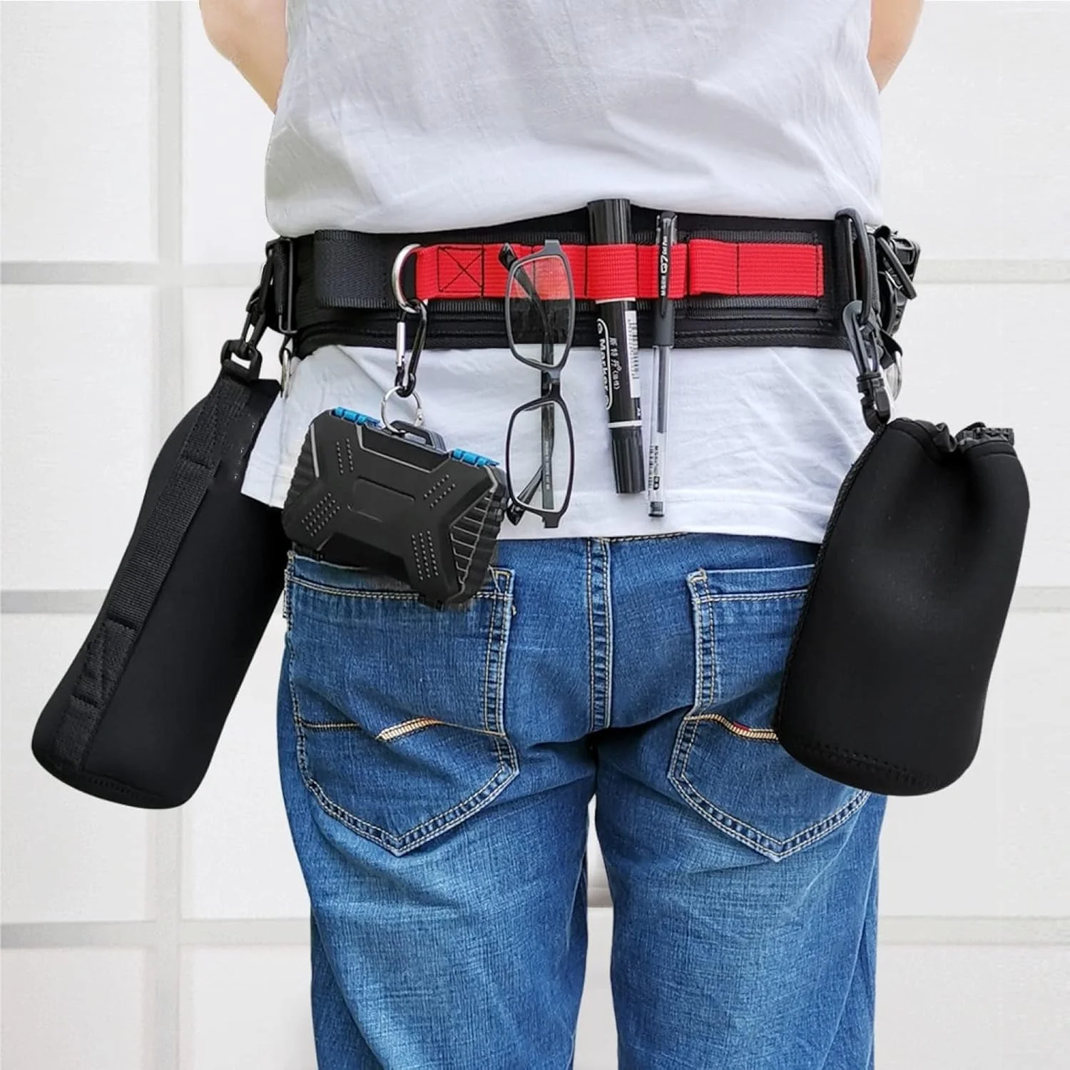 کمربند کمری چند منظوره دوربین eWINNER برای دوربین های SLR/DSLR، بند کمری قابل تنظیم دوربین با قلاب برای آویزان کردن لوازم جانبی عکاسی مناسب برای عکاسان فضای باز کمربند کمری چند منظوره دوربین eWINNER برای دوربین های SLR/DSLR، بند کمری قابل تنظیم دوربین با قلاب برای آویزان کردن لوازم جانبی عکاسی مناسب برای عکاسان فضای باز