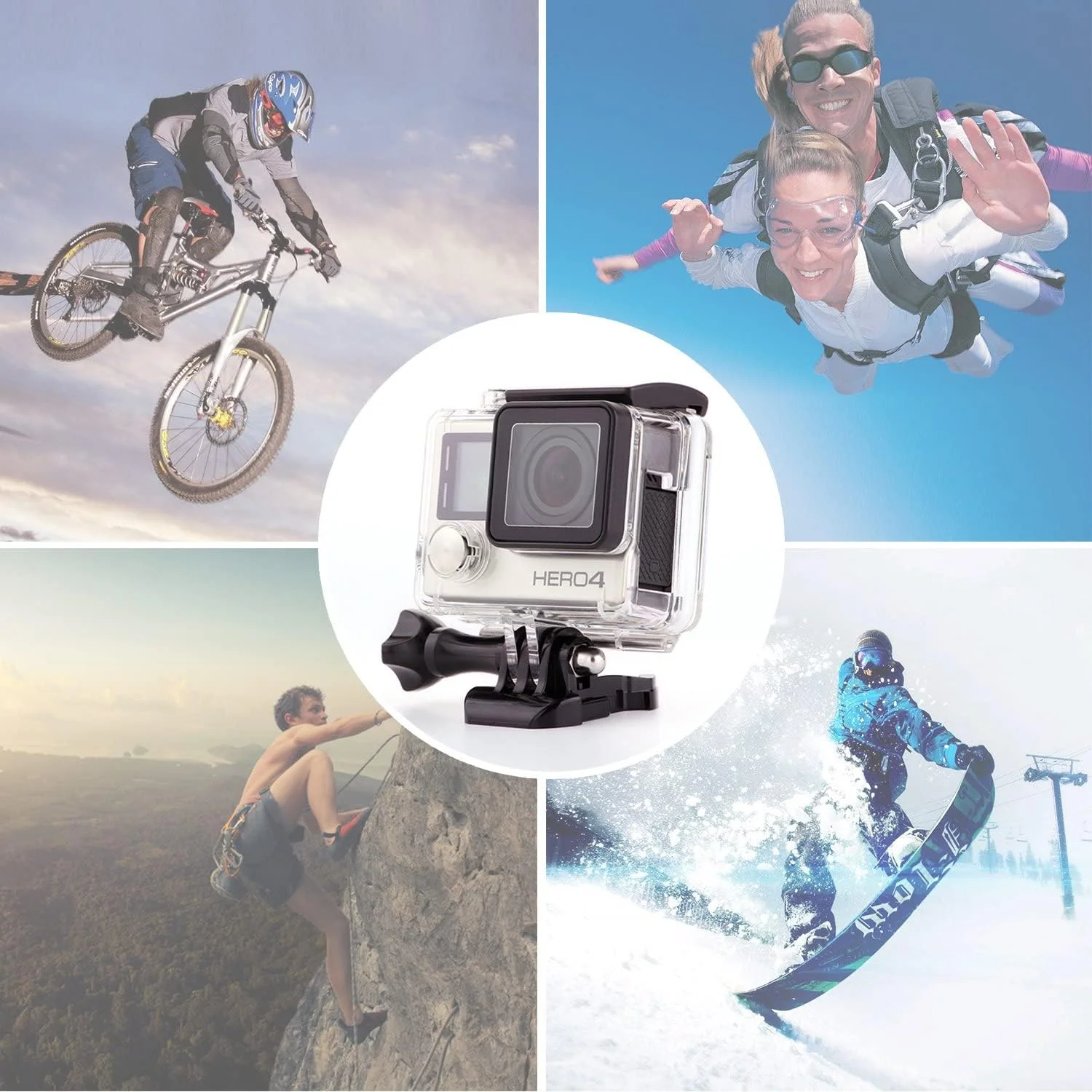 محافظ دوربین اکشن eWINNER / قاب ضد ضربه / طرف باز برای FPV / محفظه محافظ اسکلتی بدون لنز سازگار با دوربین های GoPro Hero4 Hero3 Hero3+ / همراه با گیره نصب سریع و پیچ شست محافظ دوربین اکشن eWINNER / قاب ضد ضربه / طرف باز برای FPV / محفظه محافظ اسکلتی بدون لنز سازگار با دوربین های GoPro Hero4 Hero3 Hero3+ / همراه با گیره نصب سریع و پیچ شست