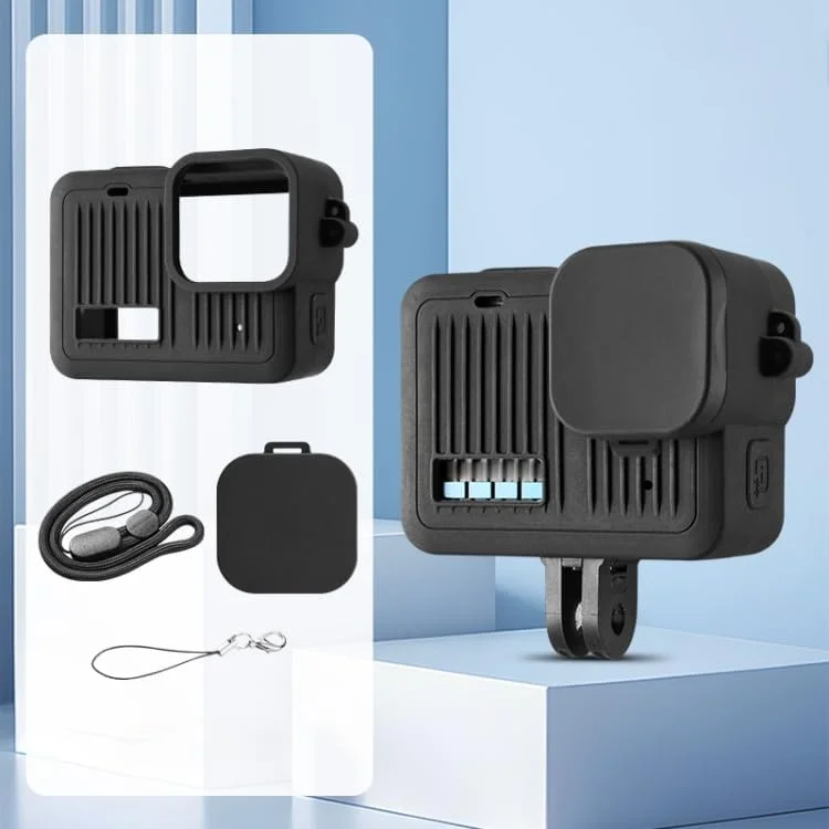 محافظ سیلیکونی دوربین eWINNER برای GoPro Hero 4K 2024 / درپوش لنز و بند گردنی برای لوازم جانبی دوربین GoPro Hero 4K (مشکی) محافظ سیلیکونی دوربین eWINNER برای GoPro Hero 4K 2024 / درپوش لنز و بند گردنی برای لوازم جانبی دوربین GoPro Hero 4K (مشکی)