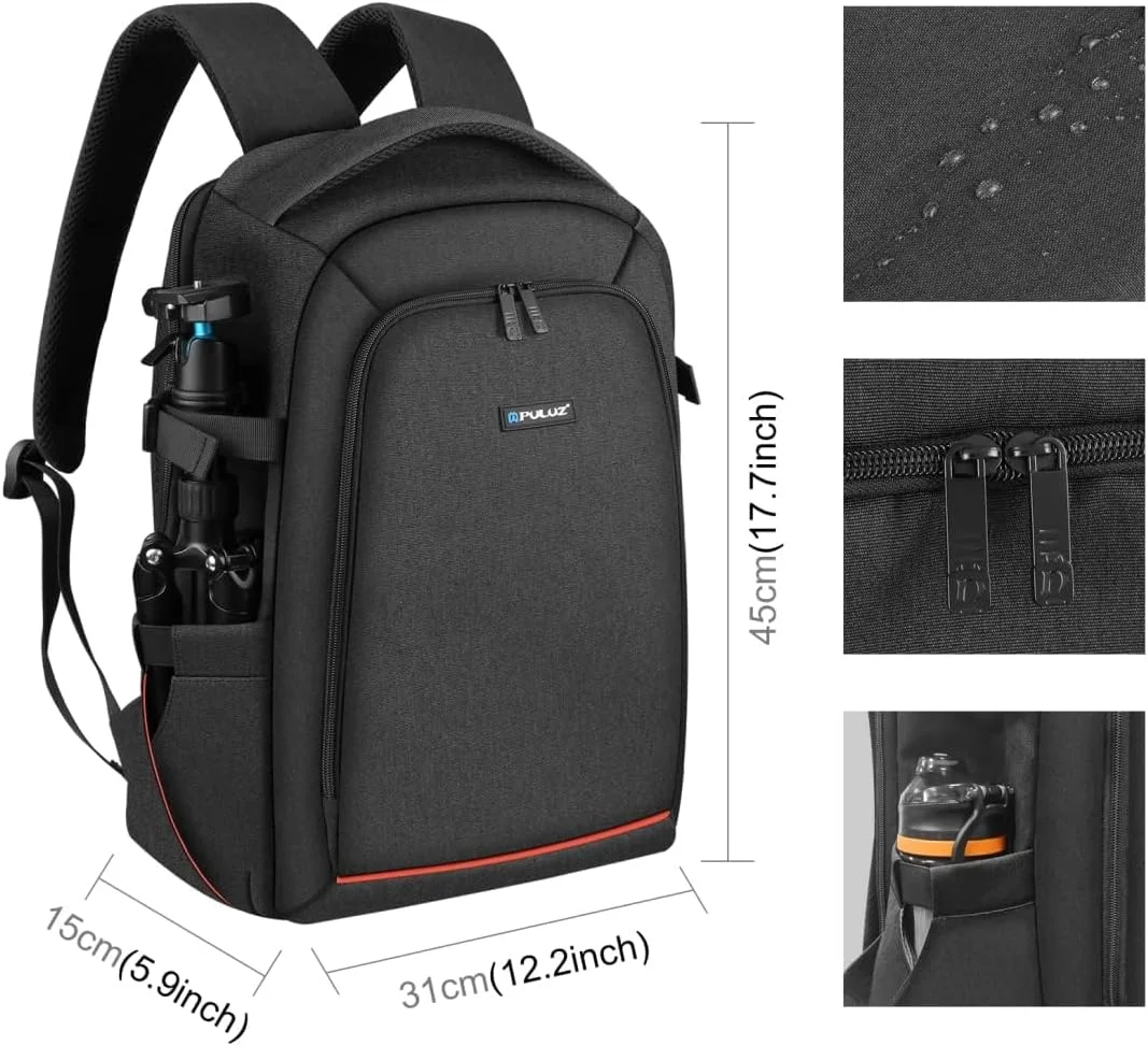 کیف دوربین عکاسی حرفه ای ای وینر با محفظه لپ تاپ و روکش ضد آب باران برای دوربین های DSLR SLR بدون آینه لنز سه پایه کوله پشتی عکاسی برای زنان مردان عکاس