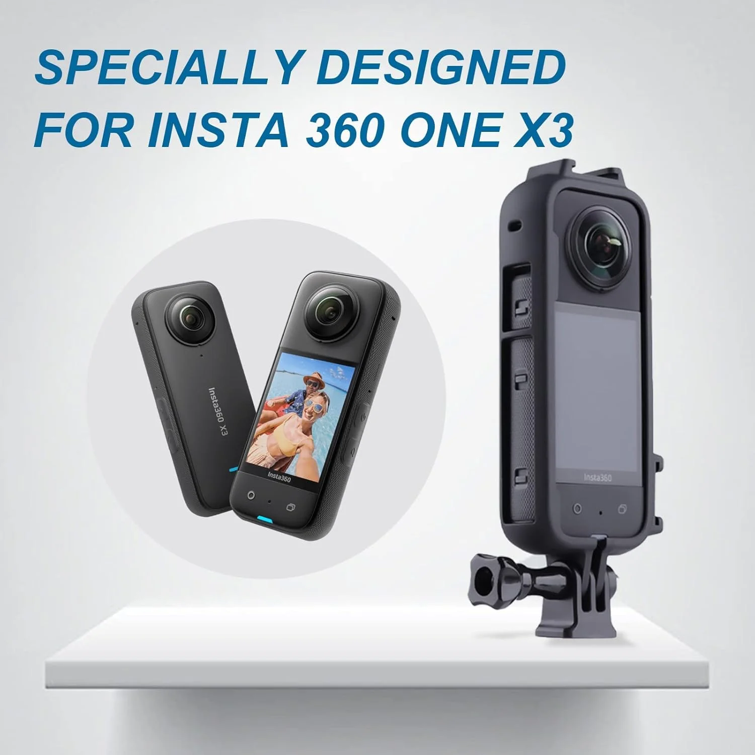 لوازم جانبی براکت نصب دو پورت کفشک سرد eWINNER سازگار با قاب دوربین اکشن پانوراما Insta360 ONE X3، قفس محافظ با محفظه درپوش لنز (برای Insta360 ONE X3) لوازم جانبی براکت نصب دو پورت کفشک سرد eWINNER سازگار با قاب دوربین اکشن پانوراما Insta360 ONE X3، قفس محافظ با محفظه درپوش لنز (برای Insta360 ONE X3)
