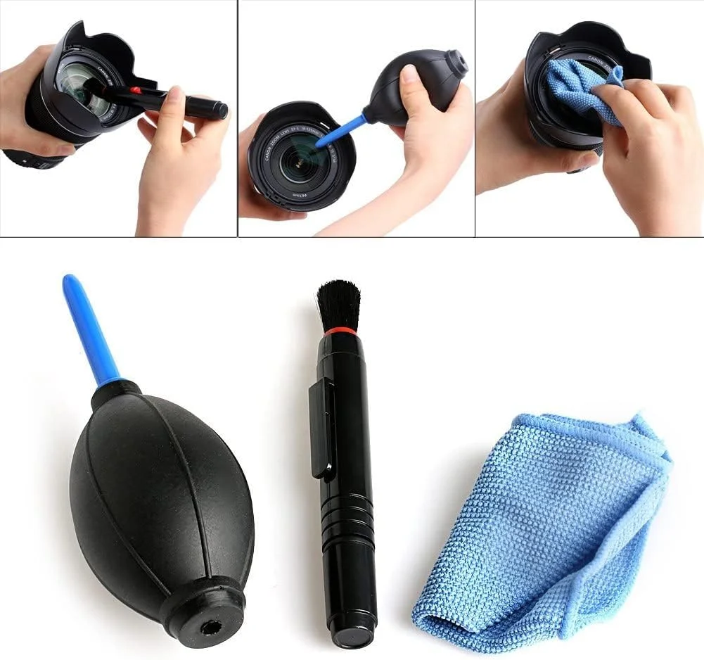 کیت تمیز کننده 3 در 1 eWINNER / کیت تمیز کننده حرفه ای دوربین برای لنزهای نوری و دوربین های دیجیتال SLR برای Canon EOS 1300D، برای Canon EOS 700D، برای Nikon D3300، برای Olympus، برای Sony Alpha کیت تمیز کننده 3 در 1 eWINNER / کیت تمیز کننده حرفه ای دوربین برای لنزهای نوری و دوربین های دیجیتال SLR برای Canon EOS 1300D، برای Canon EOS 700D، برای Nikon D3300، برای Olympus، برای Sony Alpha