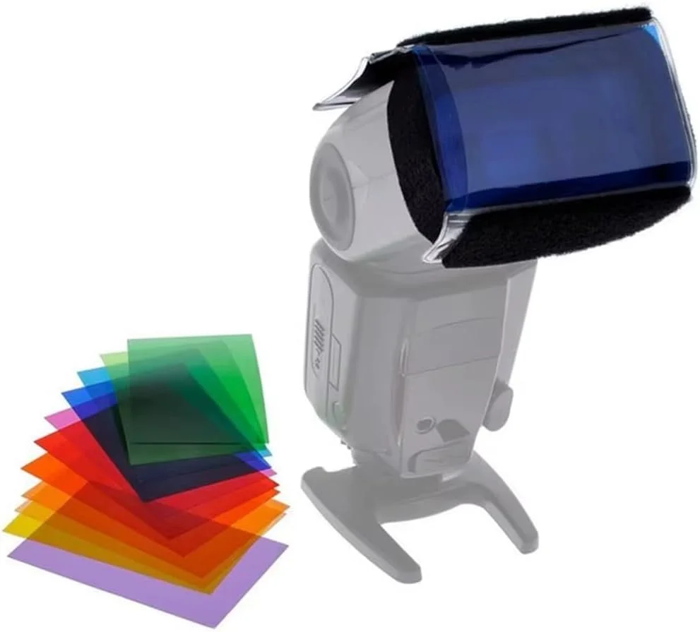 فیلترهای ژله ای رنگی فلاش اسپیدلایت یونیورسال ای وینر 12 عددی - مناسب برای کانن/نیکون/یونگنو/گودکس - 12 رنگ + هولدر و بند برای جلوه های نورپردازی استودیویی فیلترهای ژله ای رنگی فلاش اسپیدلایت یونیورسال ای وینر 12 عددی - مناسب برای کانن/نیکون/یونگنو/گودکس - 12 رنگ + هولدر و بند برای جلوه های نورپردازی استودیویی