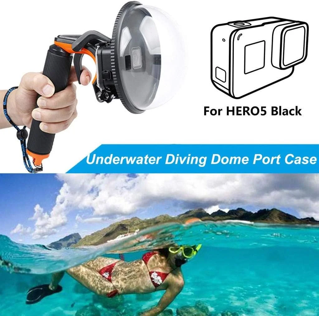 پورت Dome دوربین eWINNER برای دوربین اکشن GoPro Hero، محافظ لنز دوربین غواصی زیر آب با محفظه ضد آب، دسته شناور و لوازم جانبی ضد مه (AT710) پورت Dome دوربین eWINNER برای دوربین اکشن GoPro Hero، محافظ لنز دوربین غواصی زیر آب با محفظه ضد آب، دسته شناور و لوازم جانبی ضد مه (AT710)