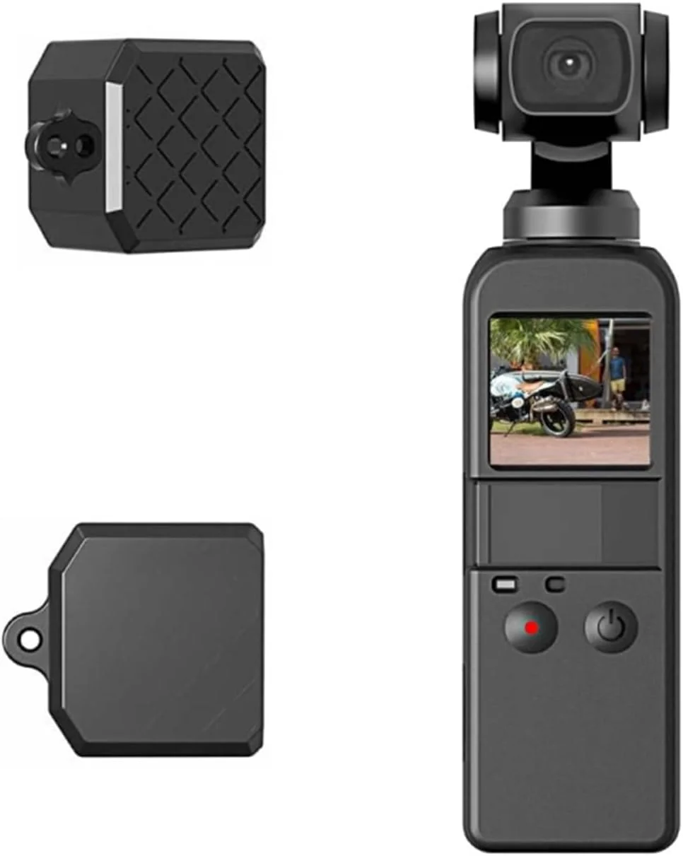 مجموعه کاور محافظ لنز و بدنه سیلیکونی نرم با بافت ضد لغزش 2 در 1 eWINNER سازگار با دوربین گیمبال دستی DJI OSMO Pocket (OSMO Pocket1، مشکی) مجموعه کاور محافظ لنز و بدنه سیلیکونی نرم با بافت ضد لغزش 2 در 1 eWINNER سازگار با دوربین گیمبال دستی DJI OSMO Pocket (OSMO Pocket1، مشکی)