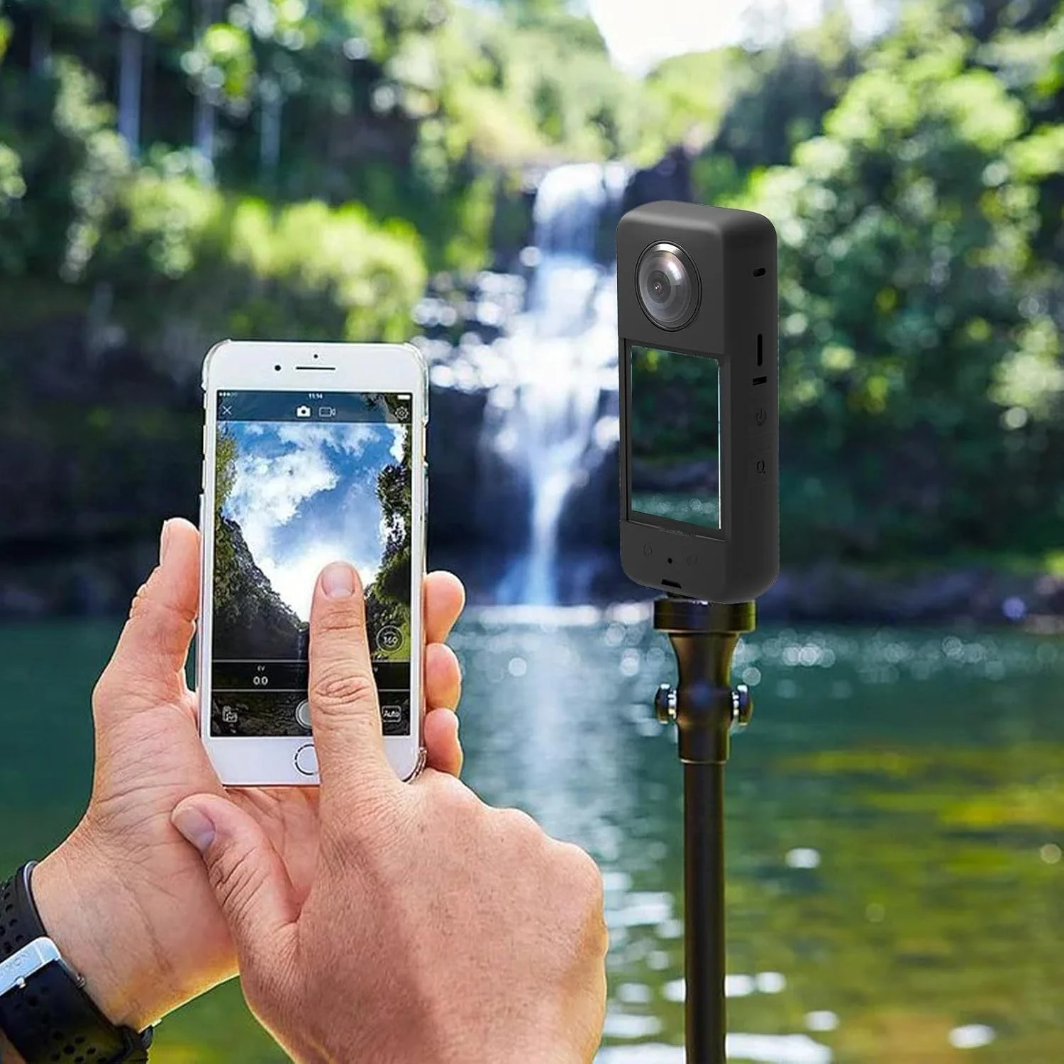 محافظ سیلیکونی eWINNER سازگار با Insta360 X3/کیف حمل با درپوش محافظ لنز، ضد لغزش، ضد ضربه، ضد خش، پوشش محافظ برای لوازم جانبی دوربین اکشن Insta 360 X3 محافظ سیلیکونی eWINNER سازگار با Insta360 X3/کیف حمل با درپوش محافظ لنز، ضد لغزش، ضد ضربه، ضد خش، پوشش محافظ برای لوازم جانبی دوربین اکشن Insta 360 X3