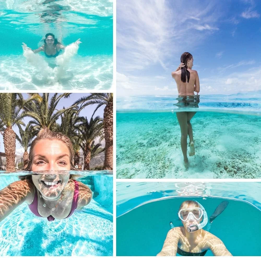 پوشش شفاف لنز دوربین پورت گنبدی 6 اینچی eWINNER برای DJI Osmo Action 5 Pro 4 3، با محفظه ضد آب و دسته شناور برای عکاسی زیر آب، شنا و غواصی پوشش شفاف لنز دوربین پورت گنبدی 6 اینچی eWINNER برای DJI Osmo Action 5 Pro 4 3، با محفظه ضد آب و دسته شناور برای عکاسی زیر آب، شنا و غواصی