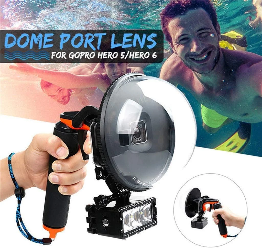 پورت Dome دوربین eWINNER برای دوربین اکشن GoPro Hero، محافظ لنز دوربین غواصی زیر آب با محفظه ضد آب، دسته شناور و لوازم جانبی ضد مه (AT710) پورت Dome دوربین eWINNER برای دوربین اکشن GoPro Hero، محافظ لنز دوربین غواصی زیر آب با محفظه ضد آب، دسته شناور و لوازم جانبی ضد مه (AT710)