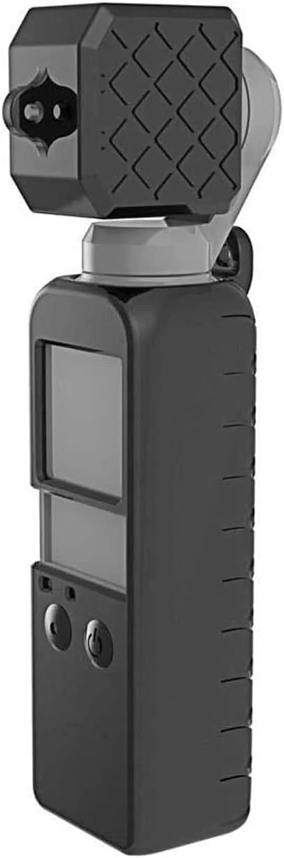 مجموعه کاور محافظ لنز و بدنه سیلیکونی نرم با بافت ضد لغزش 2 در 1 eWINNER سازگار با دوربین گیمبال دستی DJI OSMO Pocket (OSMO Pocket1، مشکی) مجموعه کاور محافظ لنز و بدنه سیلیکونی نرم با بافت ضد لغزش 2 در 1 eWINNER سازگار با دوربین گیمبال دستی DJI OSMO Pocket (OSMO Pocket1، مشکی)