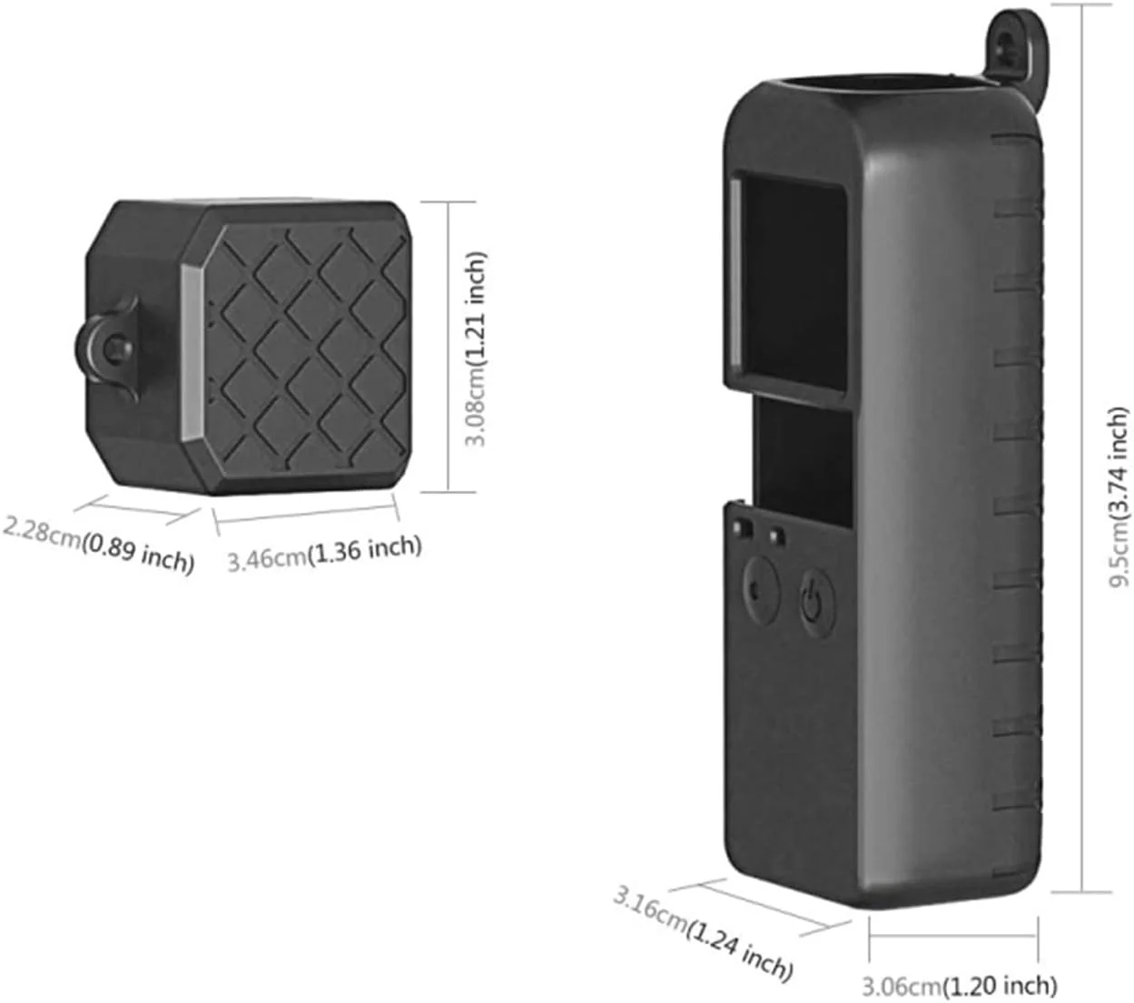 مجموعه کاور محافظ لنز و بدنه سیلیکونی نرم با بافت ضد لغزش 2 در 1 eWINNER سازگار با دوربین گیمبال دستی DJI OSMO Pocket (OSMO Pocket1، مشکی) مجموعه کاور محافظ لنز و بدنه سیلیکونی نرم با بافت ضد لغزش 2 در 1 eWINNER سازگار با دوربین گیمبال دستی DJI OSMO Pocket (OSMO Pocket1، مشکی)