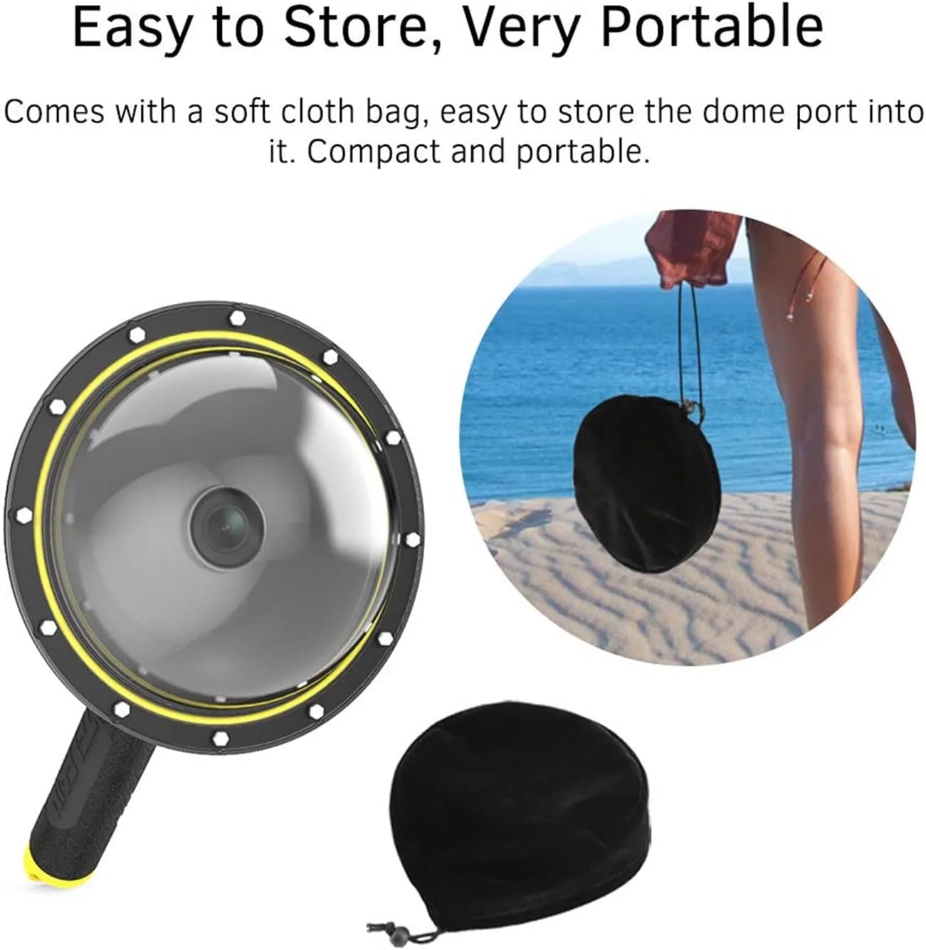 پوشش شفاف لنز دوربین پورت گنبدی 6 اینچی eWINNER برای DJI Osmo Action 5 Pro 4 3، با محفظه ضد آب و دسته شناور برای عکاسی زیر آب، شنا و غواصی پوشش شفاف لنز دوربین پورت گنبدی 6 اینچی eWINNER برای DJI Osmo Action 5 Pro 4 3، با محفظه ضد آب و دسته شناور برای عکاسی زیر آب، شنا و غواصی