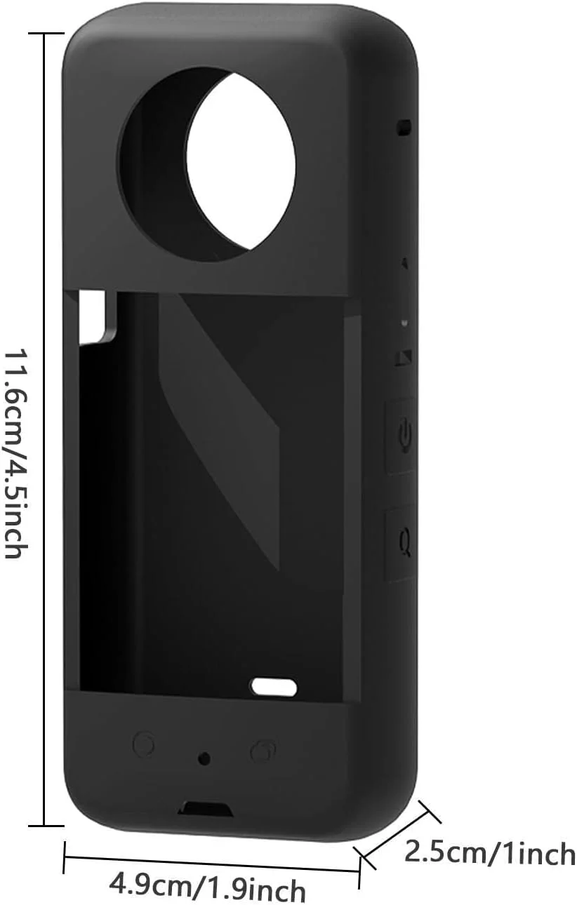 محافظ سیلیکونی eWINNER سازگار با Insta360 X3/کیف حمل با درپوش محافظ لنز، ضد لغزش، ضد ضربه، ضد خش، پوشش محافظ برای لوازم جانبی دوربین اکشن Insta 360 X3 محافظ سیلیکونی eWINNER سازگار با Insta360 X3/کیف حمل با درپوش محافظ لنز، ضد لغزش، ضد ضربه، ضد خش، پوشش محافظ برای لوازم جانبی دوربین اکشن Insta 360 X3