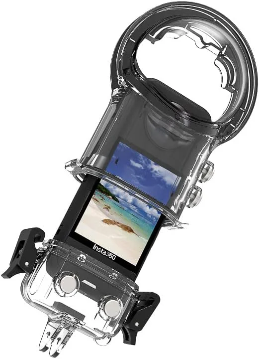 محفظه ضد خش و ضد آب eWINNER برای دوربین اکشن Insta360 X3 / قاب محافظ ضد آب تا عمق 40 متری به همراه لوازم جانبی محافظ لنز دوربین Insta360 X3