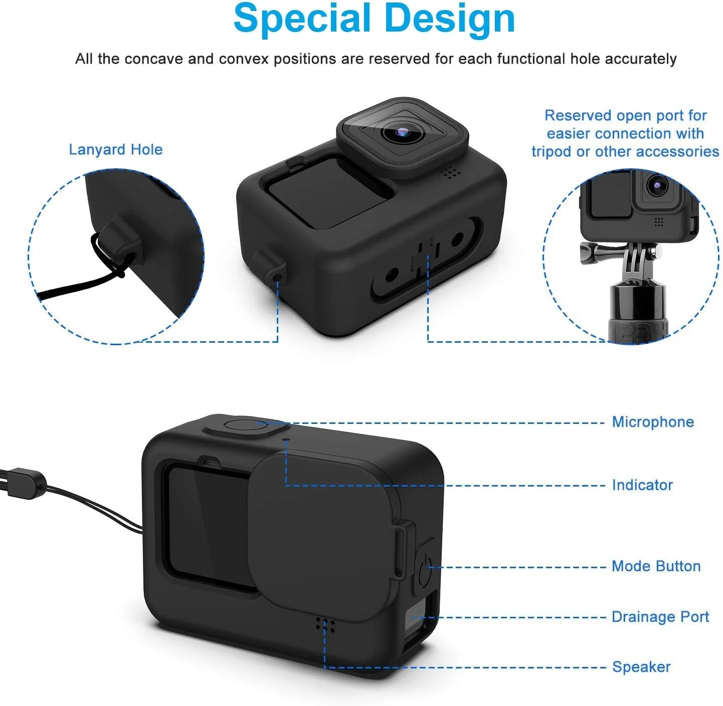 محافظ سیلیکونی بدنه و لنز دوربین اکشن eWINNER سازگار با GoPro Hero 12/Hero 11/Hero 10/Hero 9 - مشکی محافظ سیلیکونی بدنه و لنز دوربین اکشن eWINNER سازگار با GoPro Hero 12/Hero 11/Hero 10/Hero 9 - مشکی